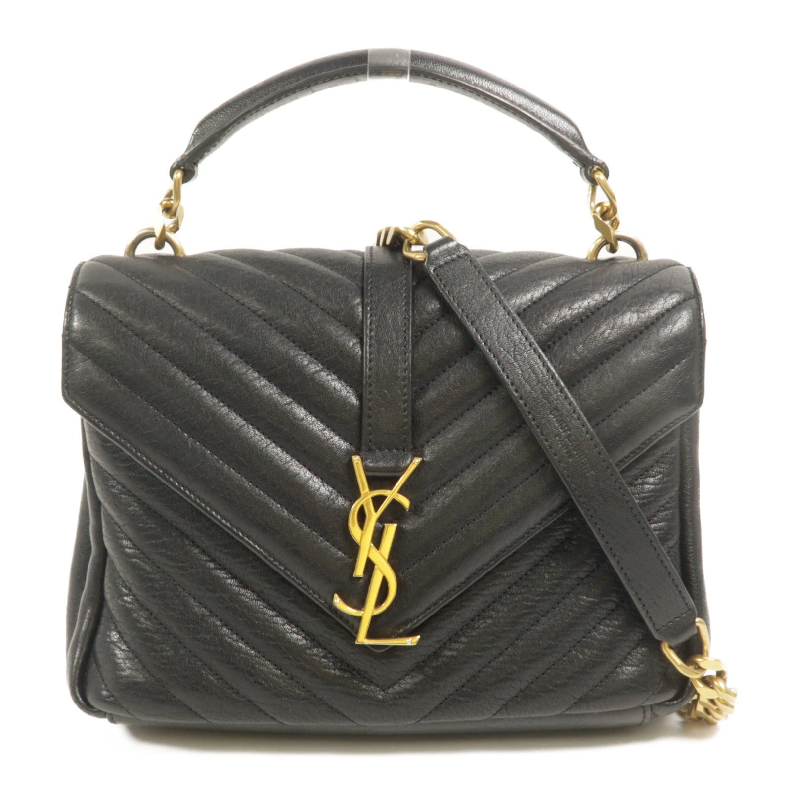 SAINT LAURENT 牛皮皮革College Medium手挽肩背兩用袋