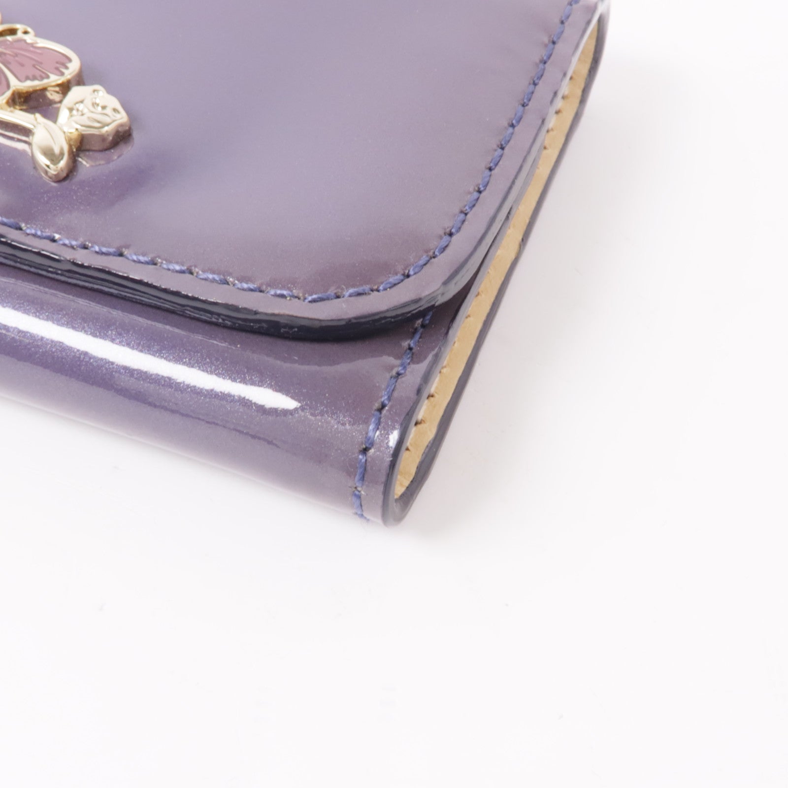 ANNA SUI 漆皮皮革Key Holder金扣鎖匙包