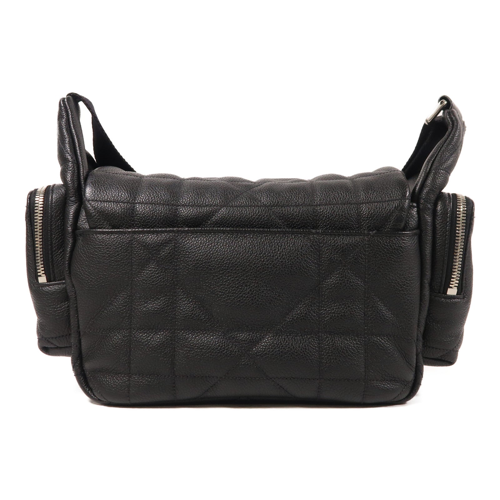 Dior 牛皮皮革Camera Bag銀扣肩背袋