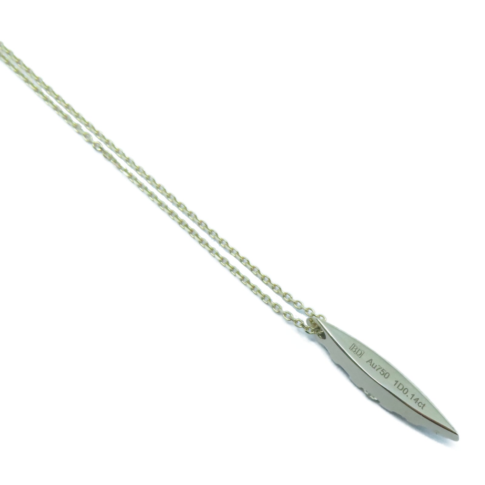 JEWELRY 【激減優惠】18K白金/黃金Diamond Necklace 0.14ct鑽石項鍊