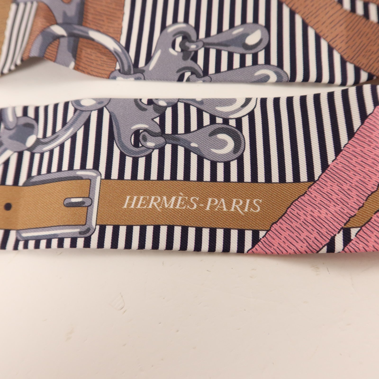 HERMES 絲質Twilly絲巾