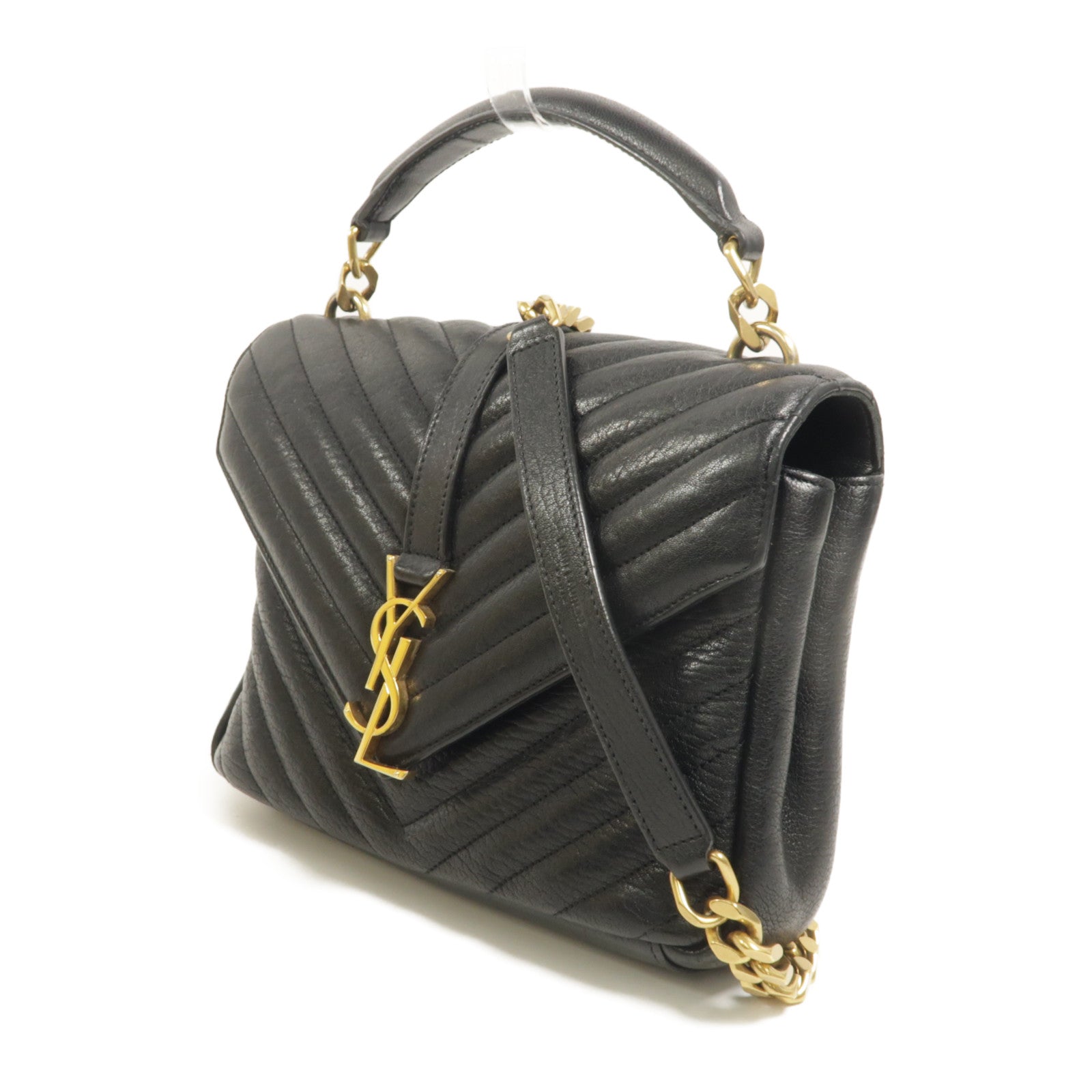 SAINT LAURENT 牛皮皮革College Medium手挽肩背兩用袋