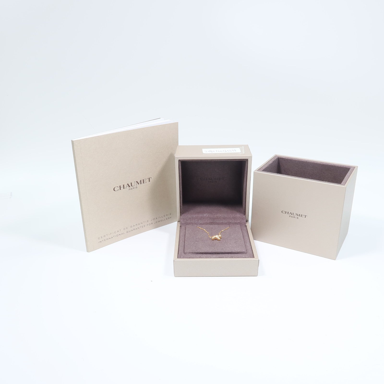 Chaumet 18K玫瑰金Jeux De Liens Necklace鑽石項鍊