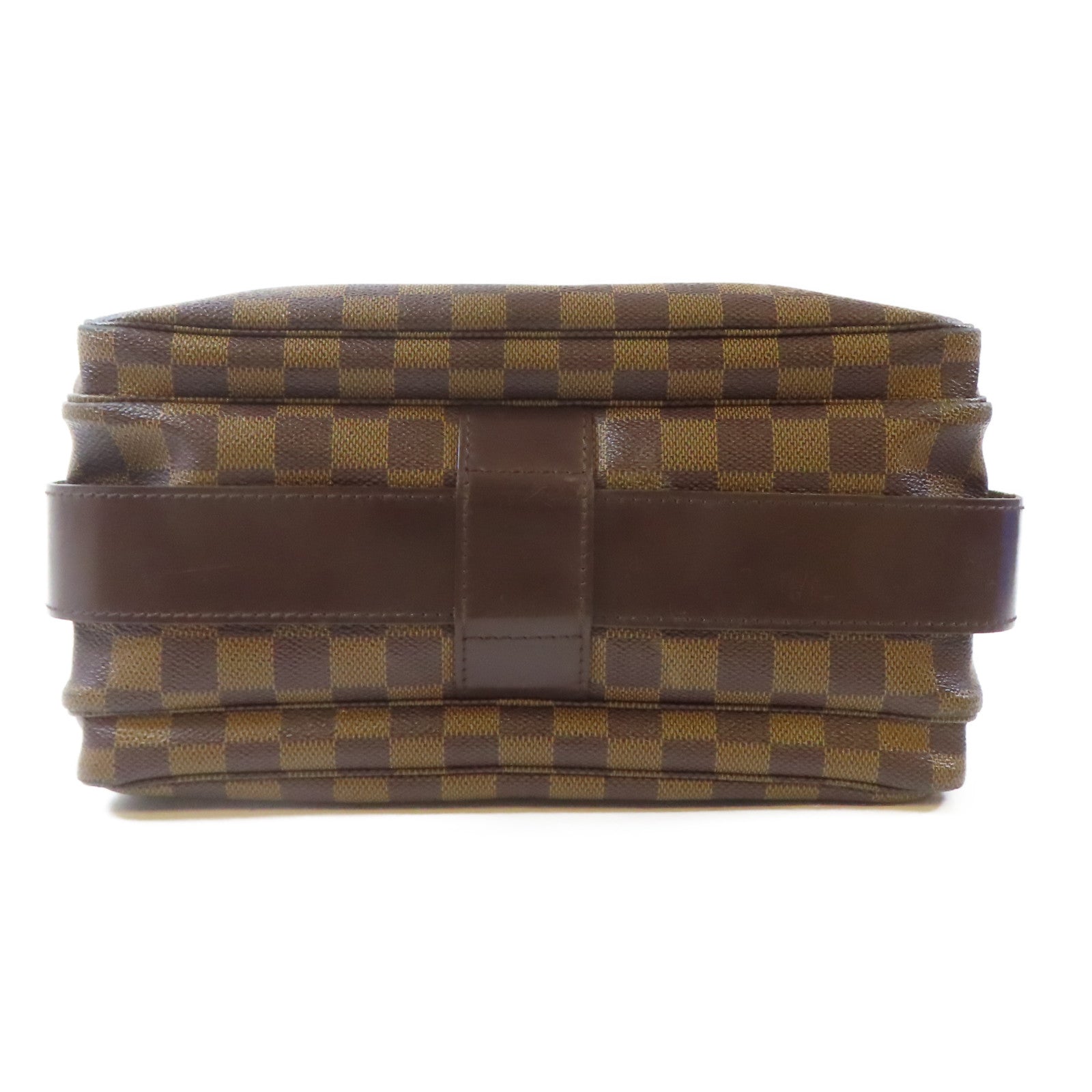 LOUIS VUITTON Damier Naviglio金扣肩背袋啡色