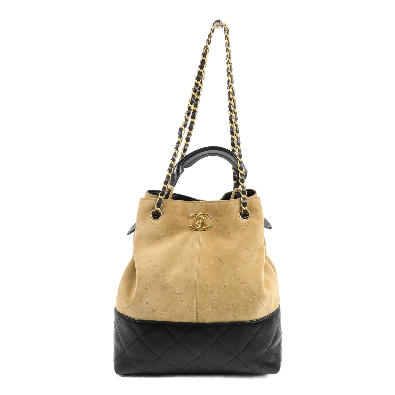 CHANEL 麂皮皮革25A Suede Hobo手挽肩背兩用袋