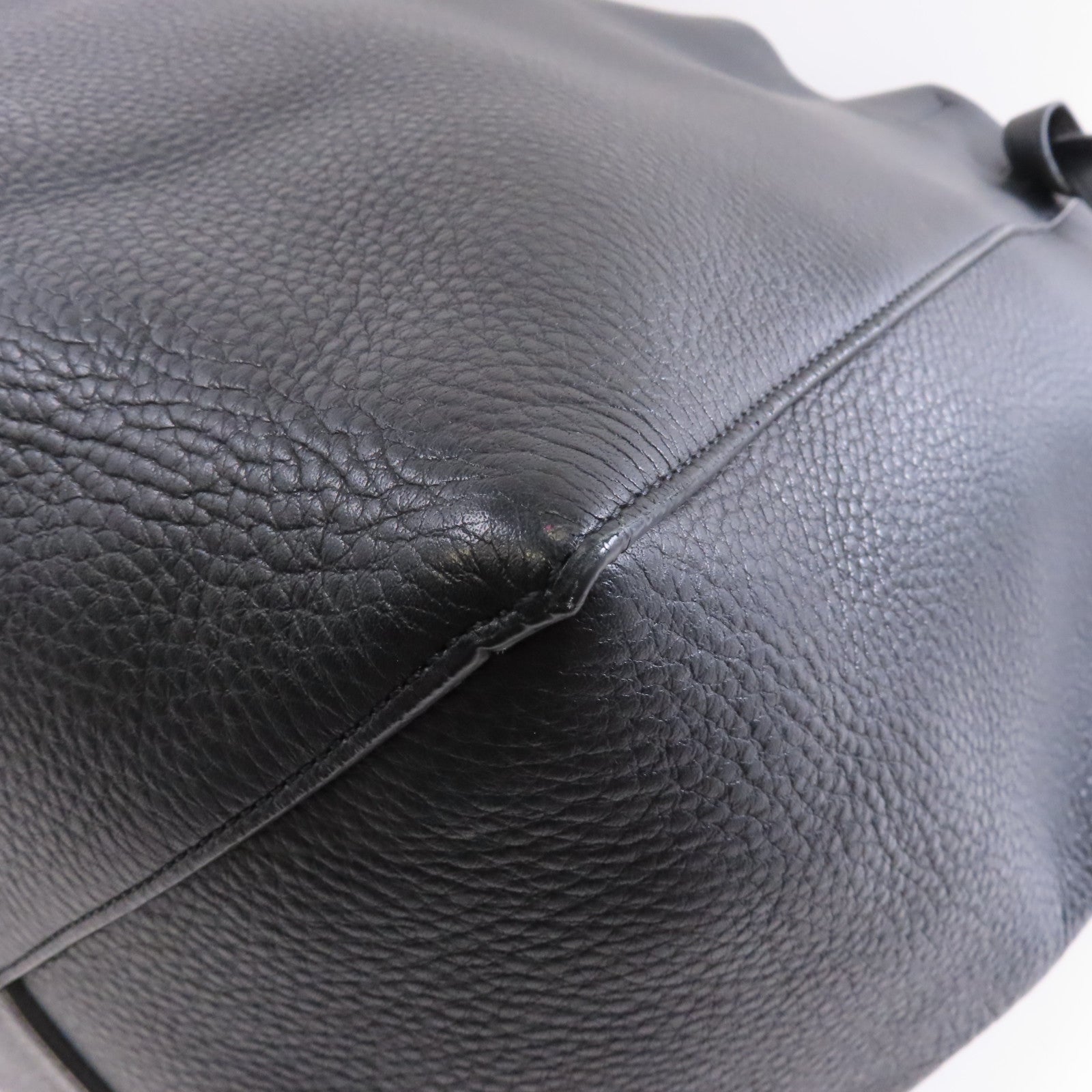 CELINE 牛皮皮革Tote Bag金扣手挽袋黑色
