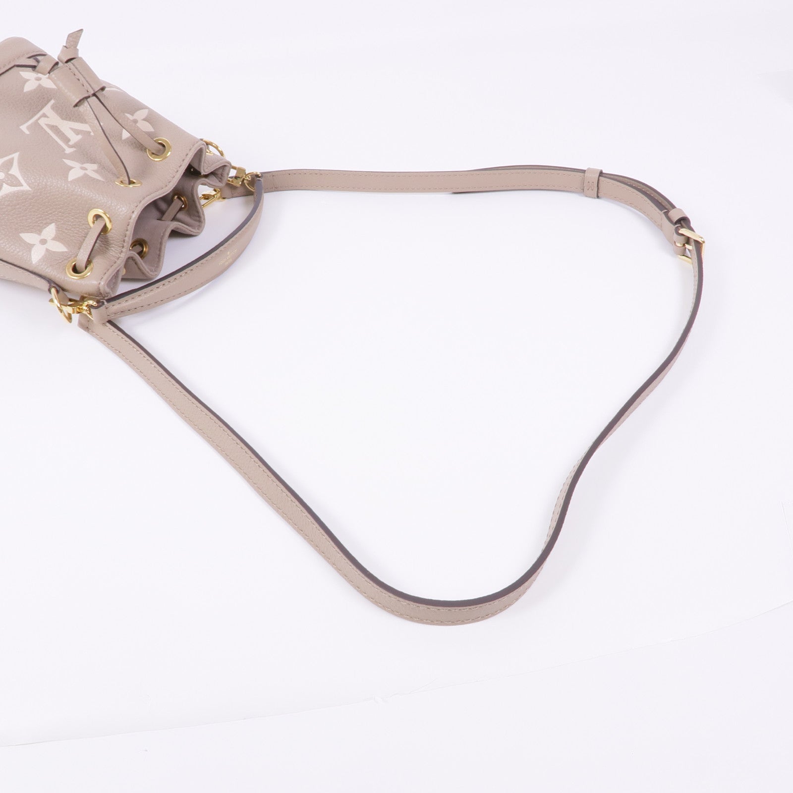 LOUIS VUITTON Monogram Empreinte Nano Noe金扣手挽肩背兩用袋