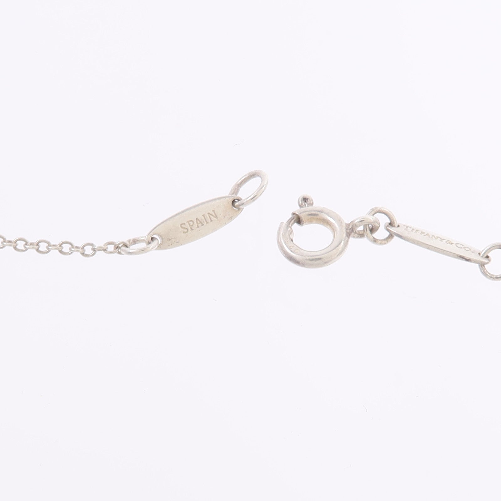 TIFFANY＆CO 925純銀Elsa Peretti Open Heart項鍊