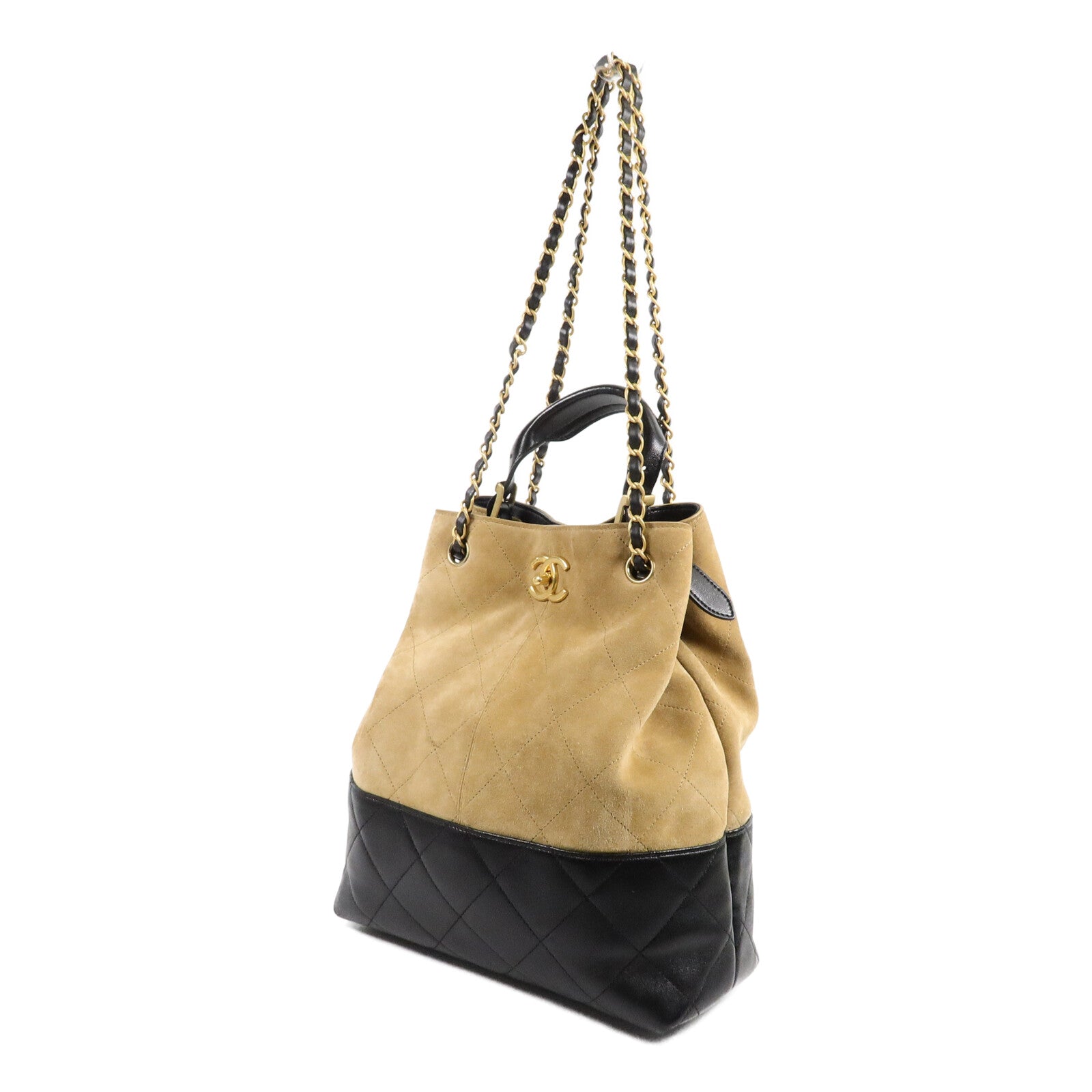 CHANEL 麂皮皮革25A Suede Hobo手挽肩背兩用袋