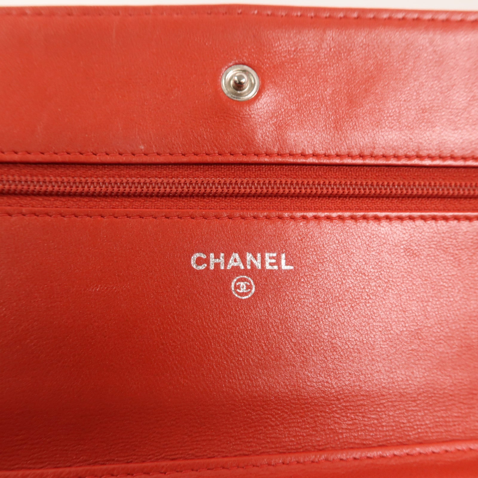 CHANEL 羊皮皮革WOC Wallet On Chain鏈帶肩背袋