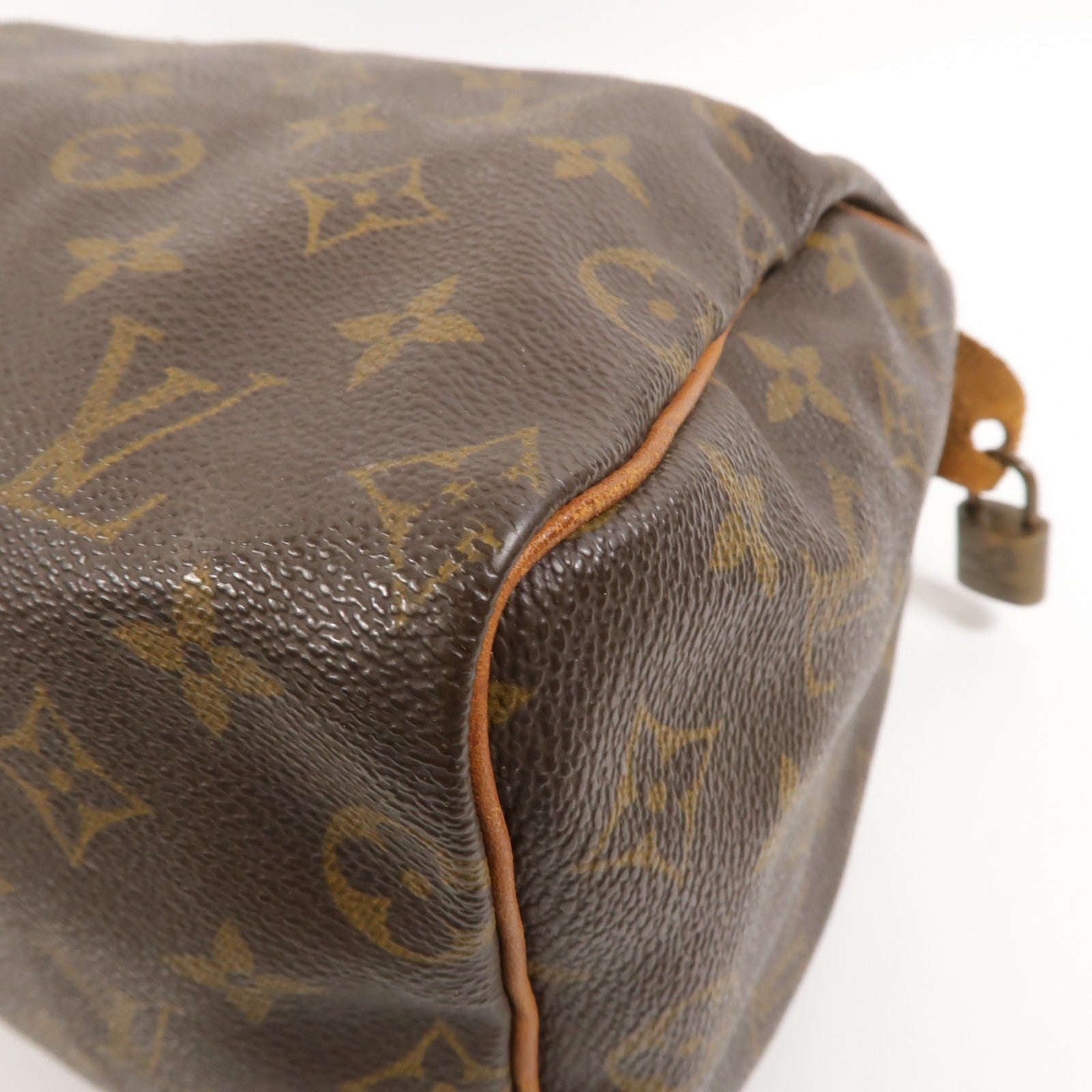 LOUIS VUITTON Monogram Speedy 25金扣手挽袋