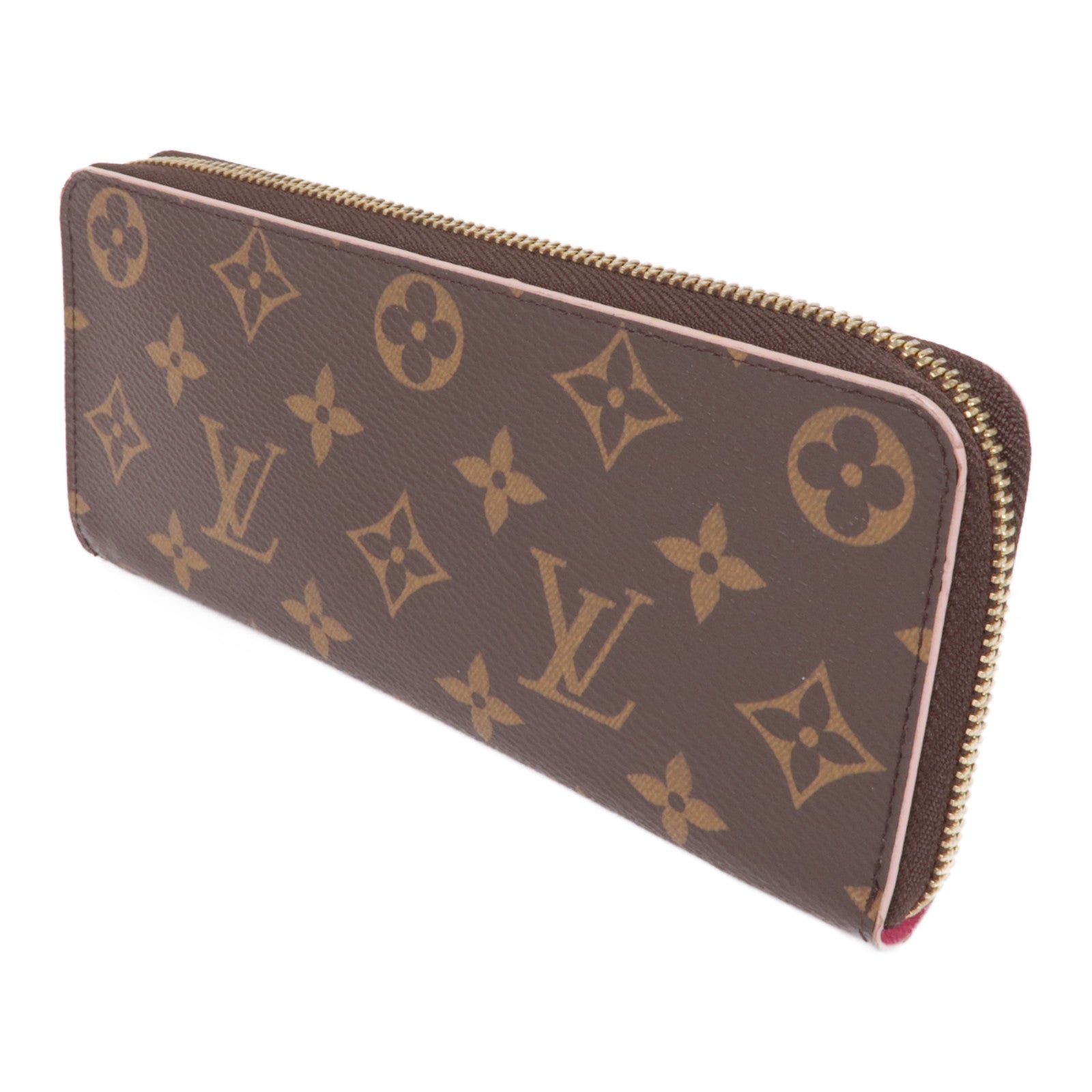 LOUIS VUITTON Monogram Clemence金扣長錢包