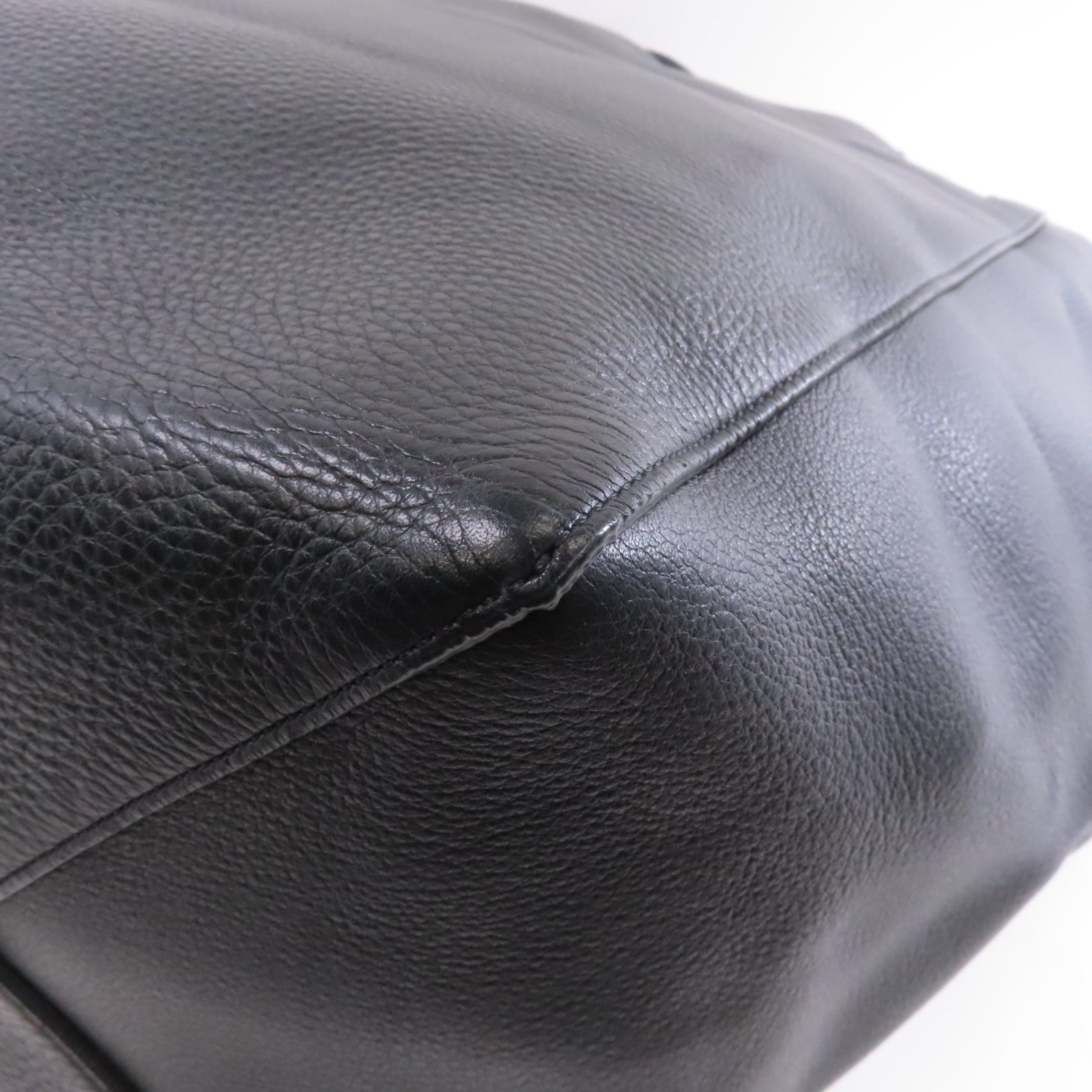 CELINE 牛皮皮革Tote Bag金扣手挽袋黑色