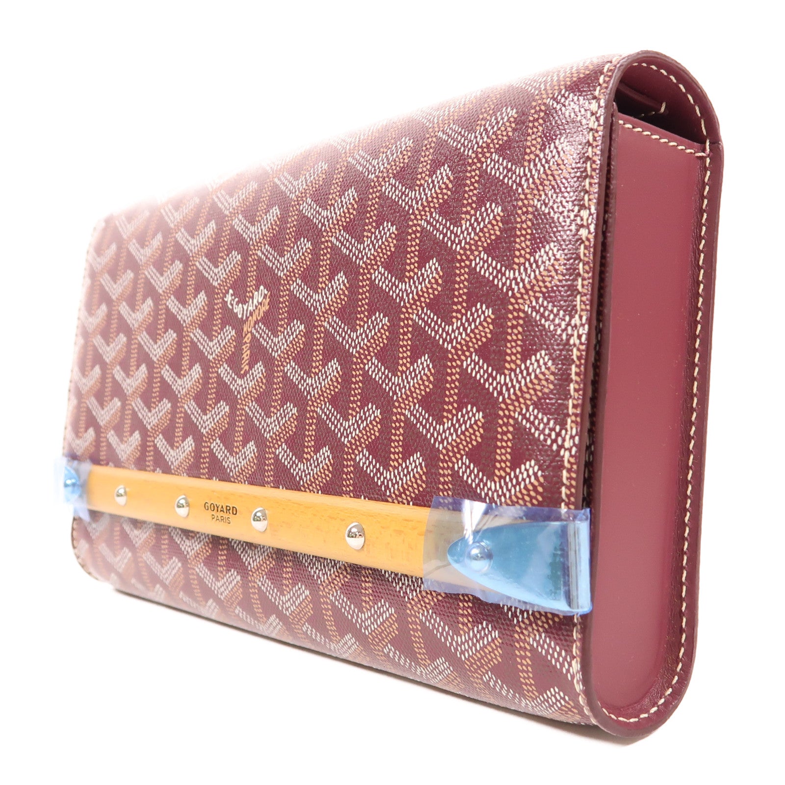 GOYARD 【激減優惠】塗層帆布Monte Carlo銀扣肩背袋