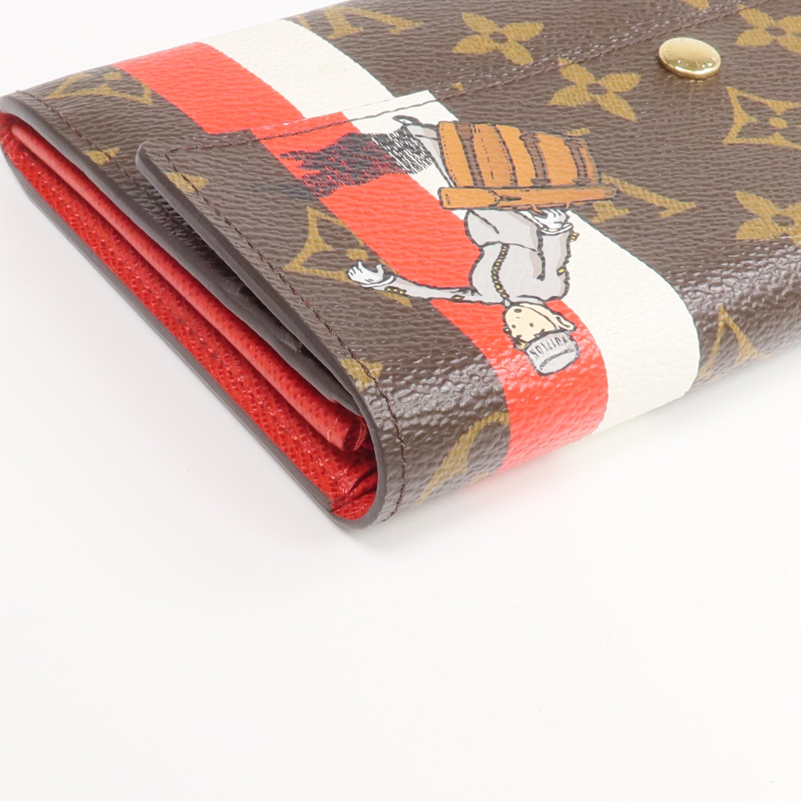 LOUIS VUITTON Monogram Groom Portefeuille Sarah金扣長錢包