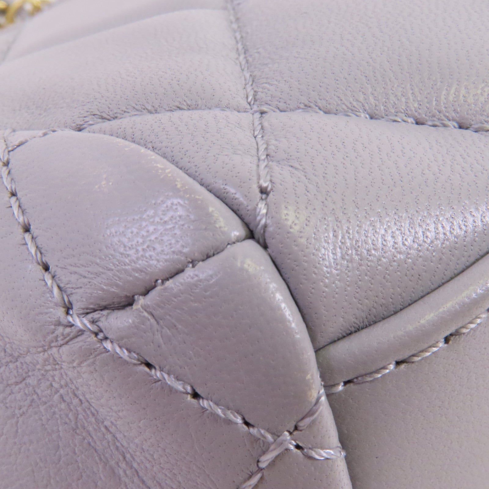 CHANEL 羊皮皮革Chain Shoulder金扣鏈帶肩背袋