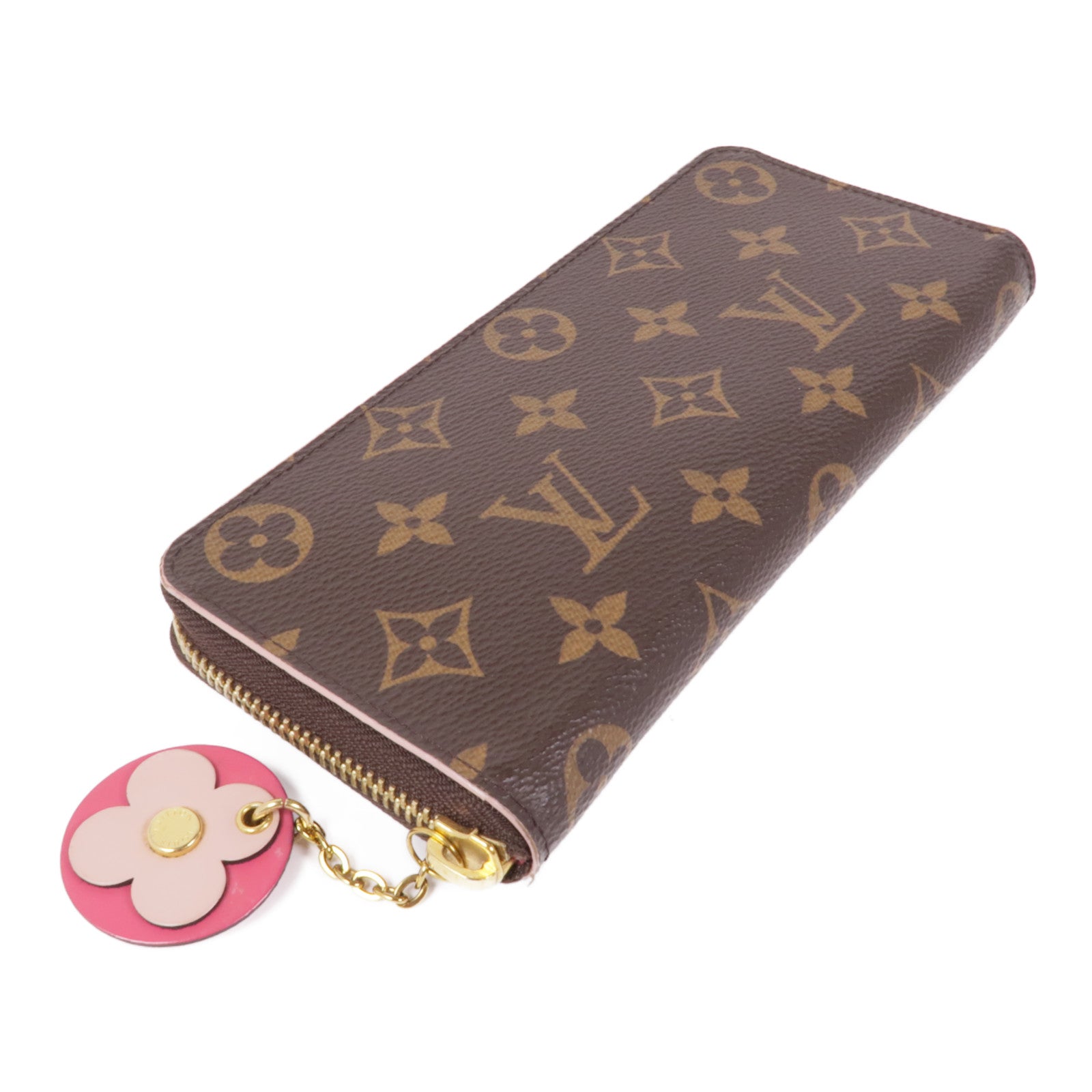 LOUIS VUITTON Monogram Clemence金扣長錢包