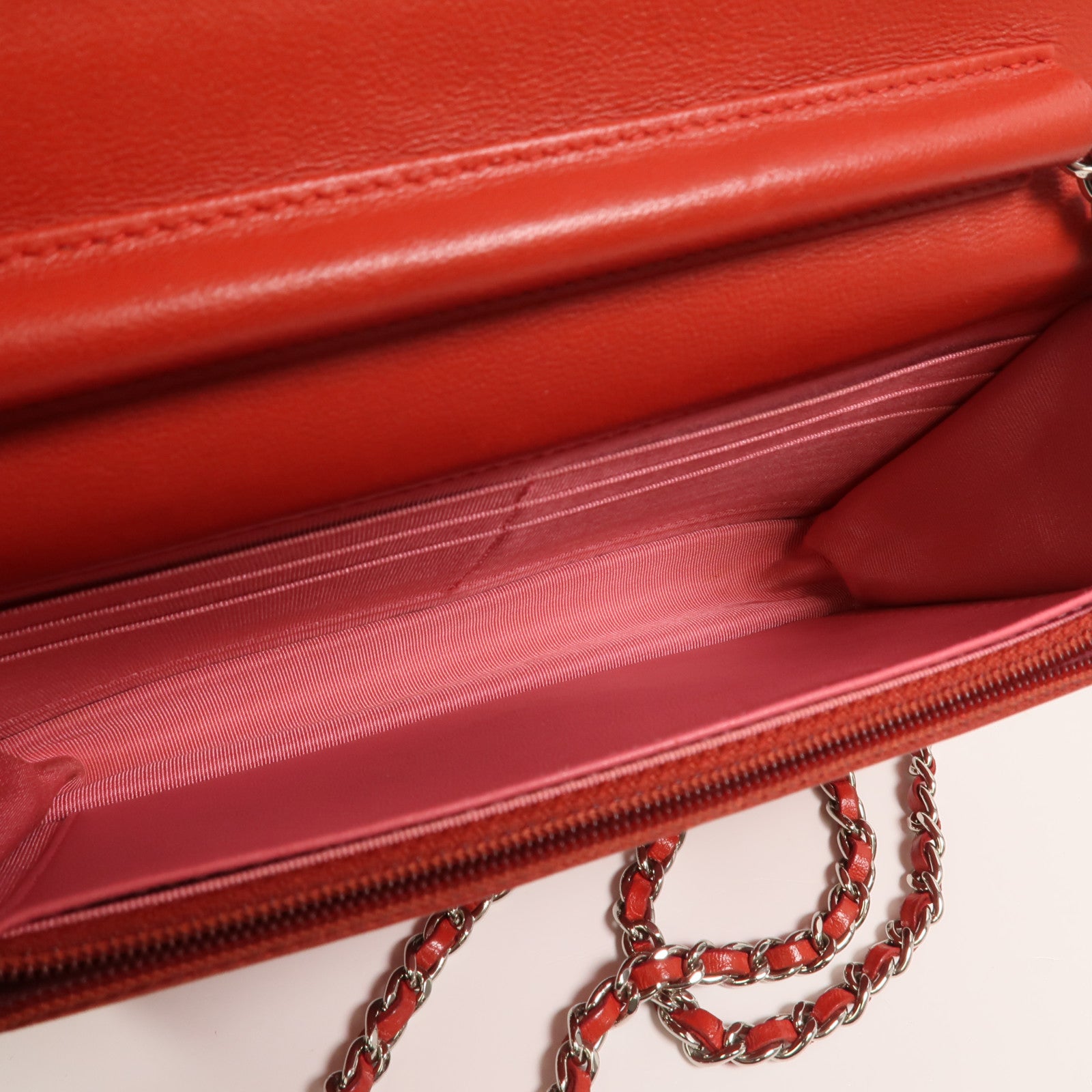 CHANEL 羊皮皮革WOC Wallet On Chain鏈帶肩背袋