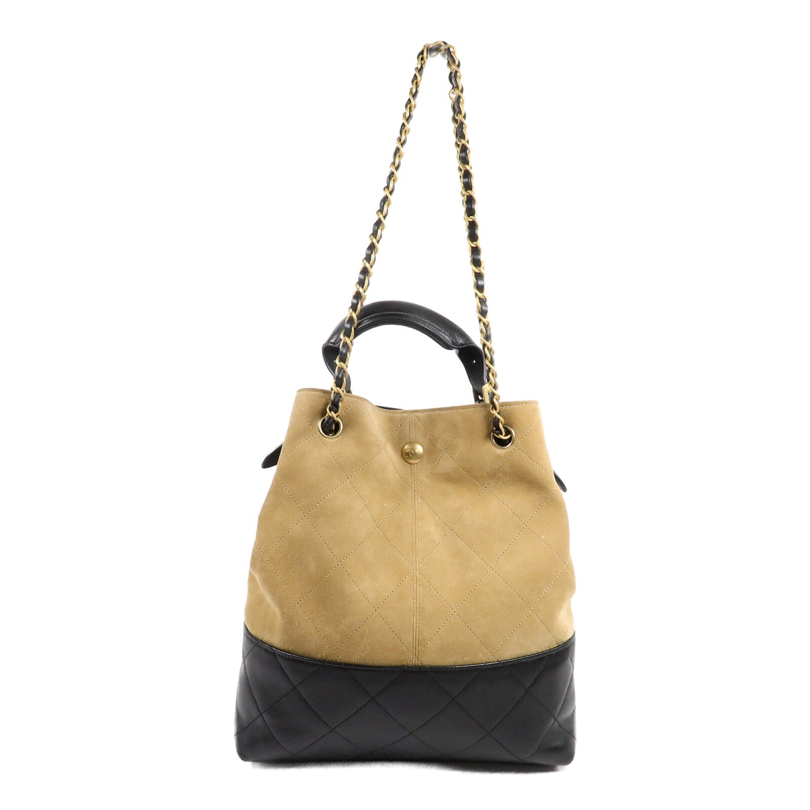 CHANEL 麂皮皮革25A Suede Hobo手挽肩背兩用袋