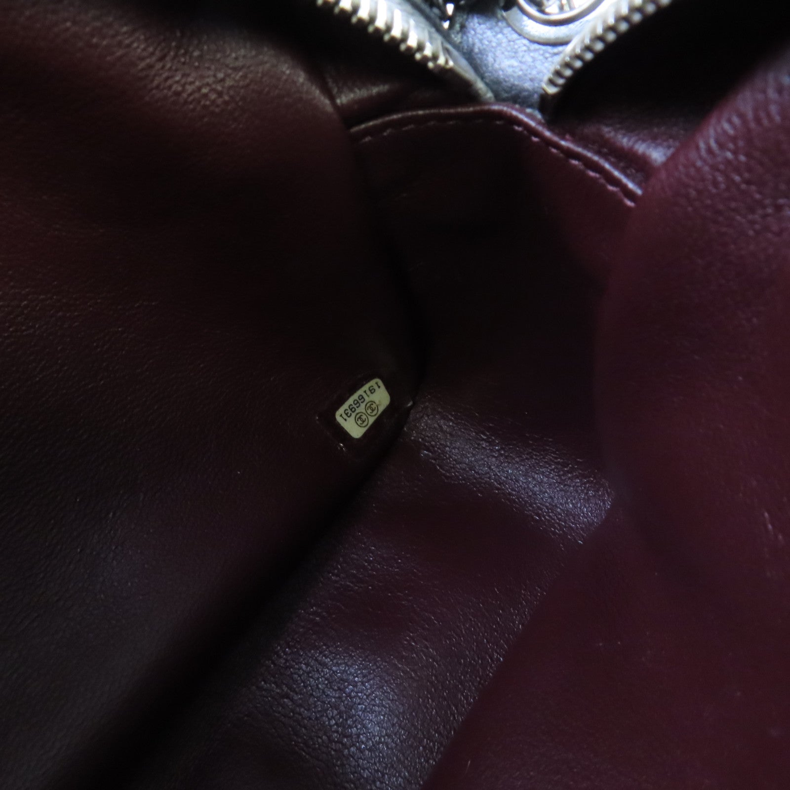 CHANEL 【激減優惠】菱格牛皮皮革Chain Shoulder Bag銀扣鏈帶肩背袋銀灰色