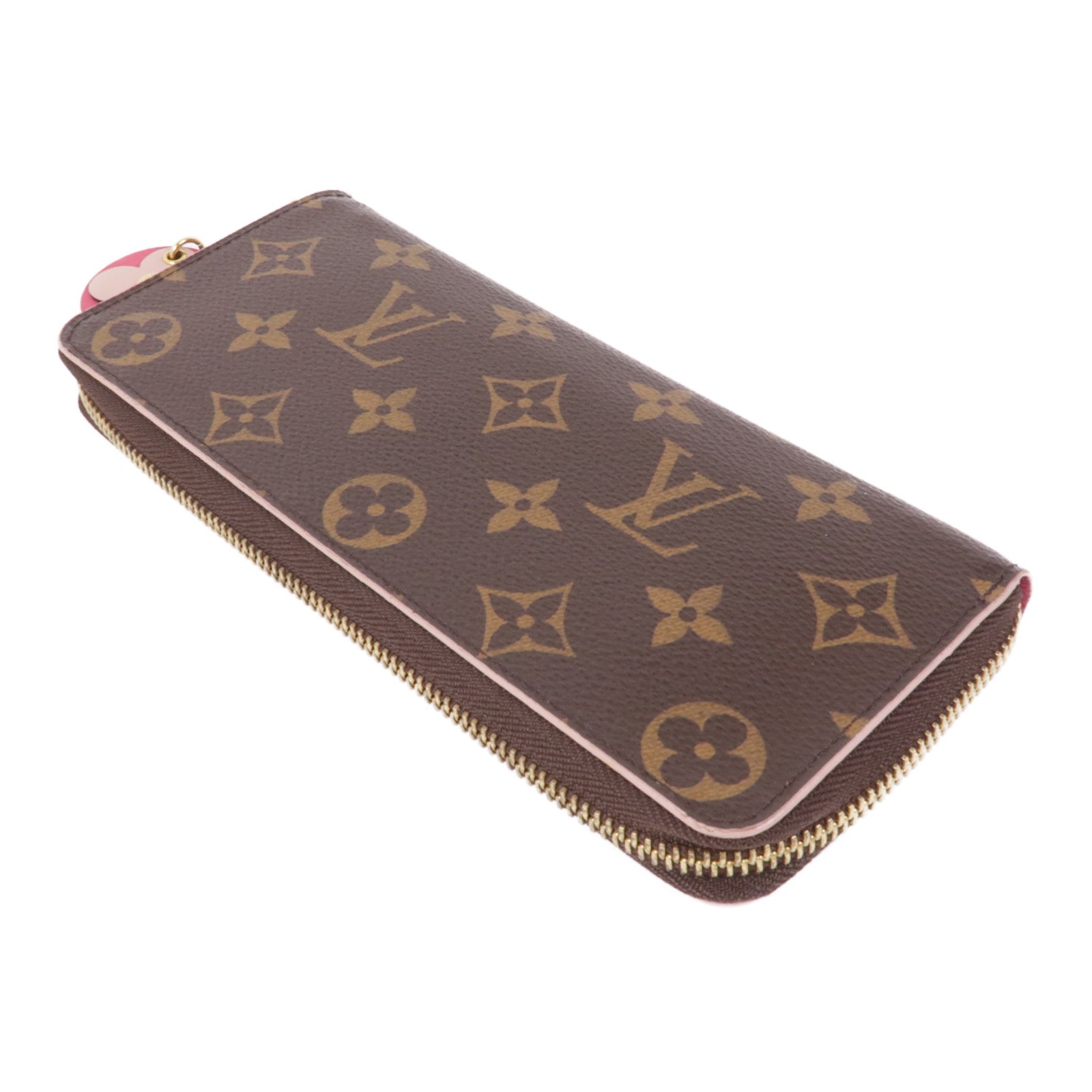 LOUIS VUITTON Monogram Clemence金扣長錢包