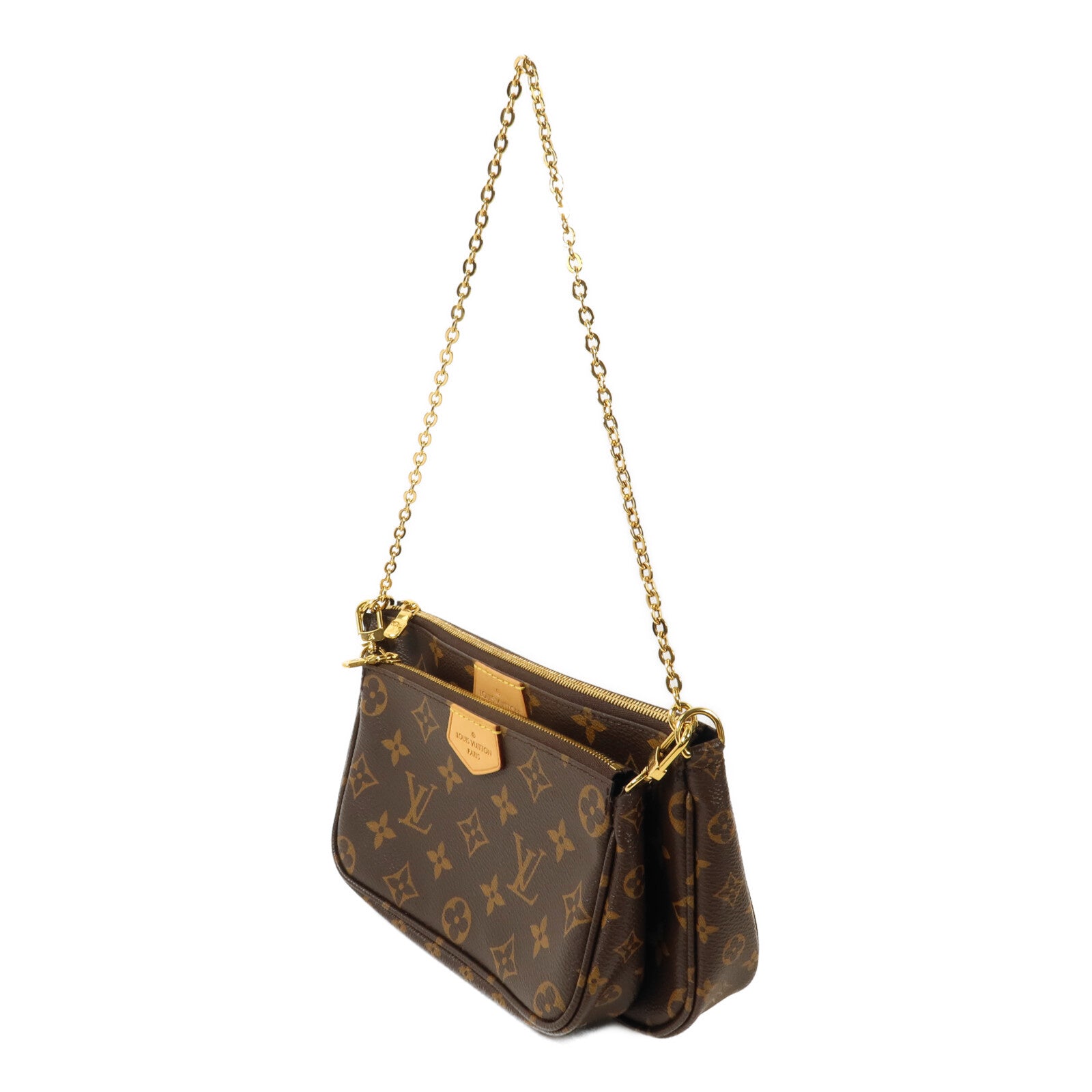LOUIS VUITTON Monogram Multi Pochette Accessoires鏈帶手挽肩背兩用袋