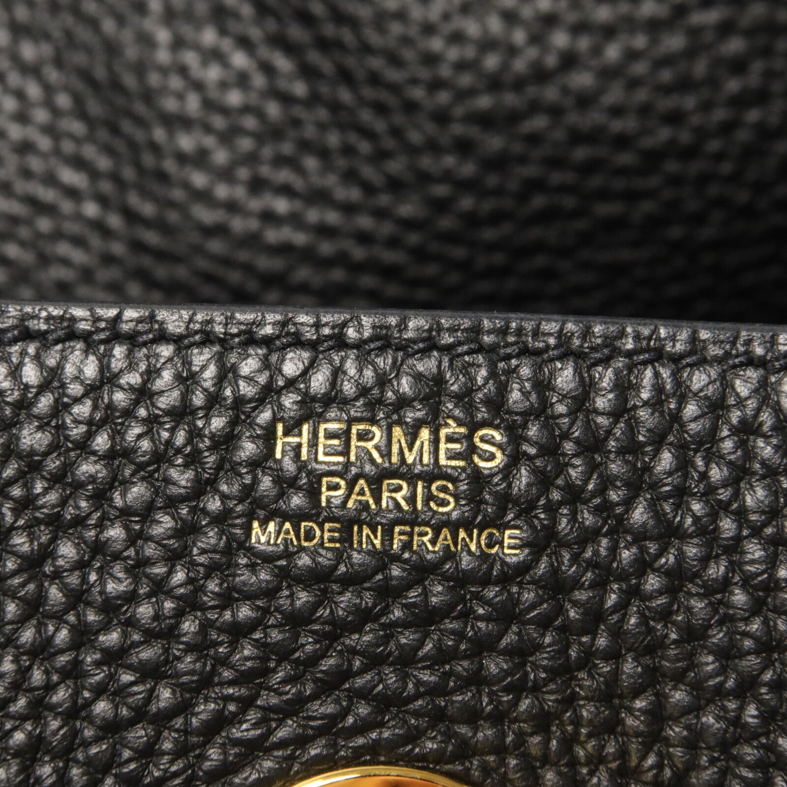HERMES Clemence皮革Lindy 30手挽肩背兩用袋Noir