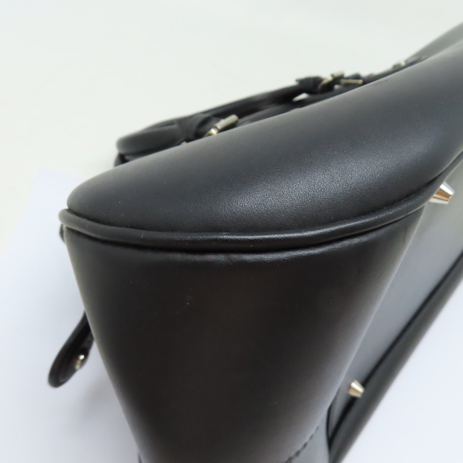 Dior 牛皮皮革Hand Bag銀扣手挽袋黑色