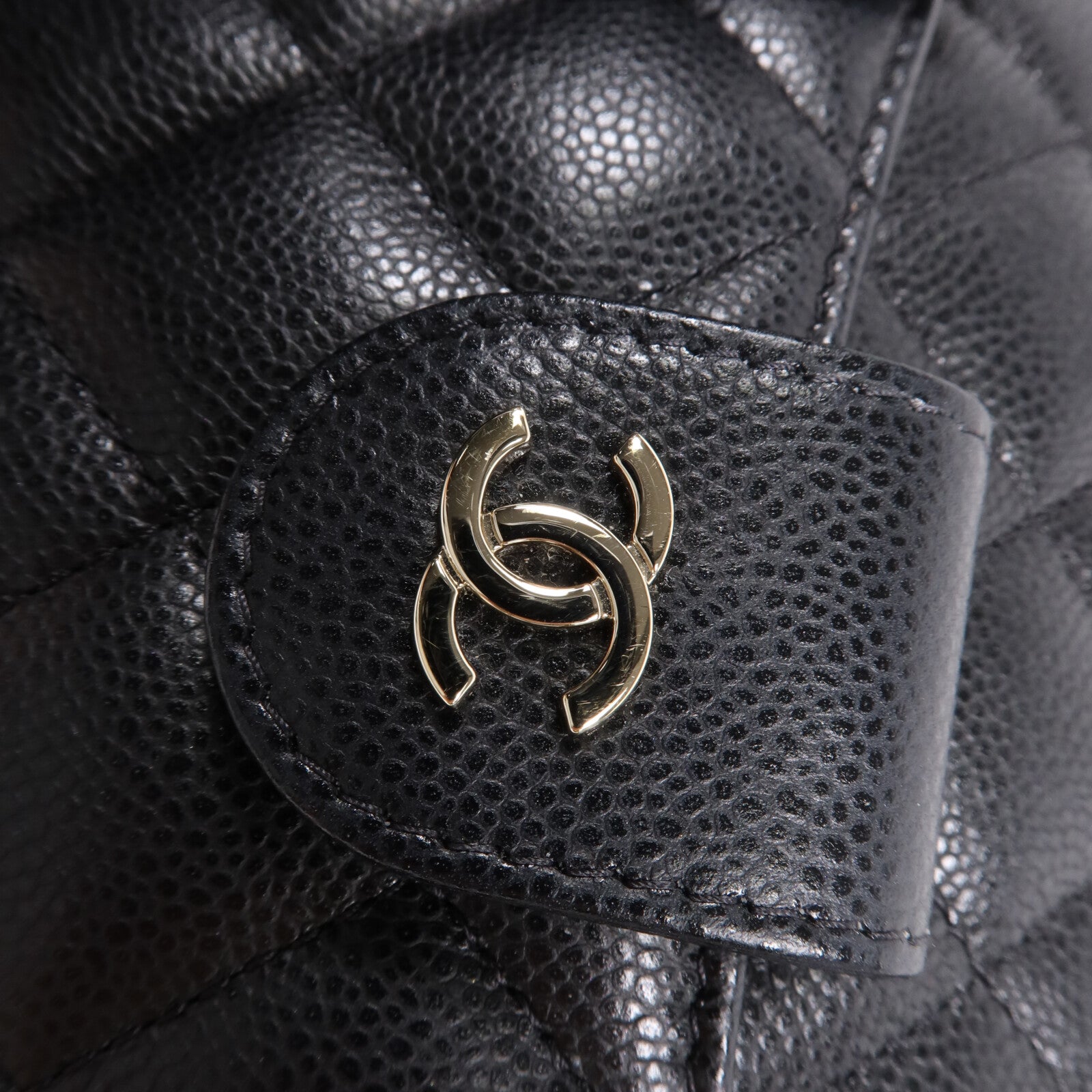 CHANEL 牛皮皮革Chain Shoulder Bag金扣鏈帶肩背袋
