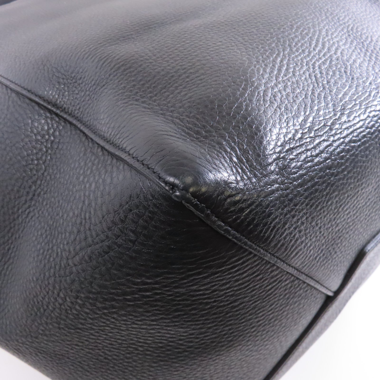 CELINE 牛皮皮革Tote Bag金扣手挽袋黑色