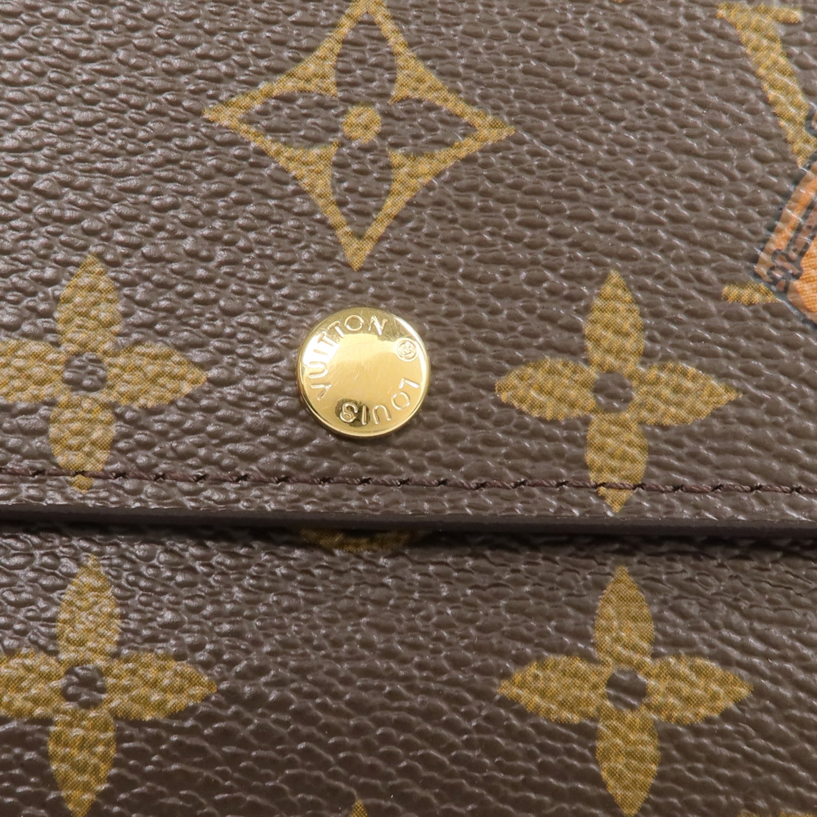 LOUIS VUITTON Monogram Groom Portefeuille Sarah金扣長錢包