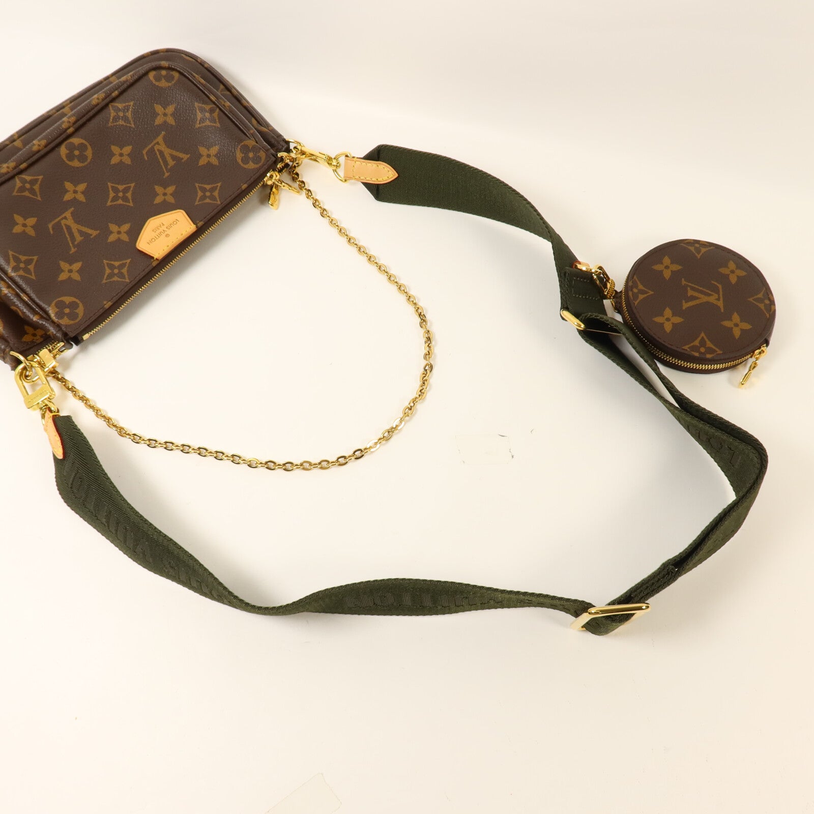 LOUIS VUITTON Monogram Multi Pochette Accessoires鏈帶手挽肩背兩用袋