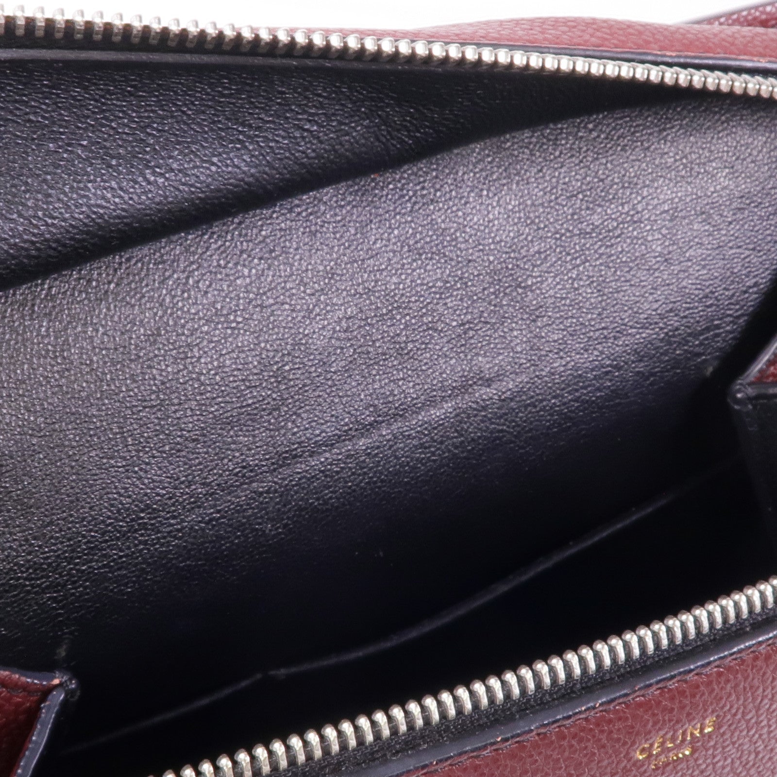 CELINE 牛皮皮革Edge Medium銀扣手挽袋