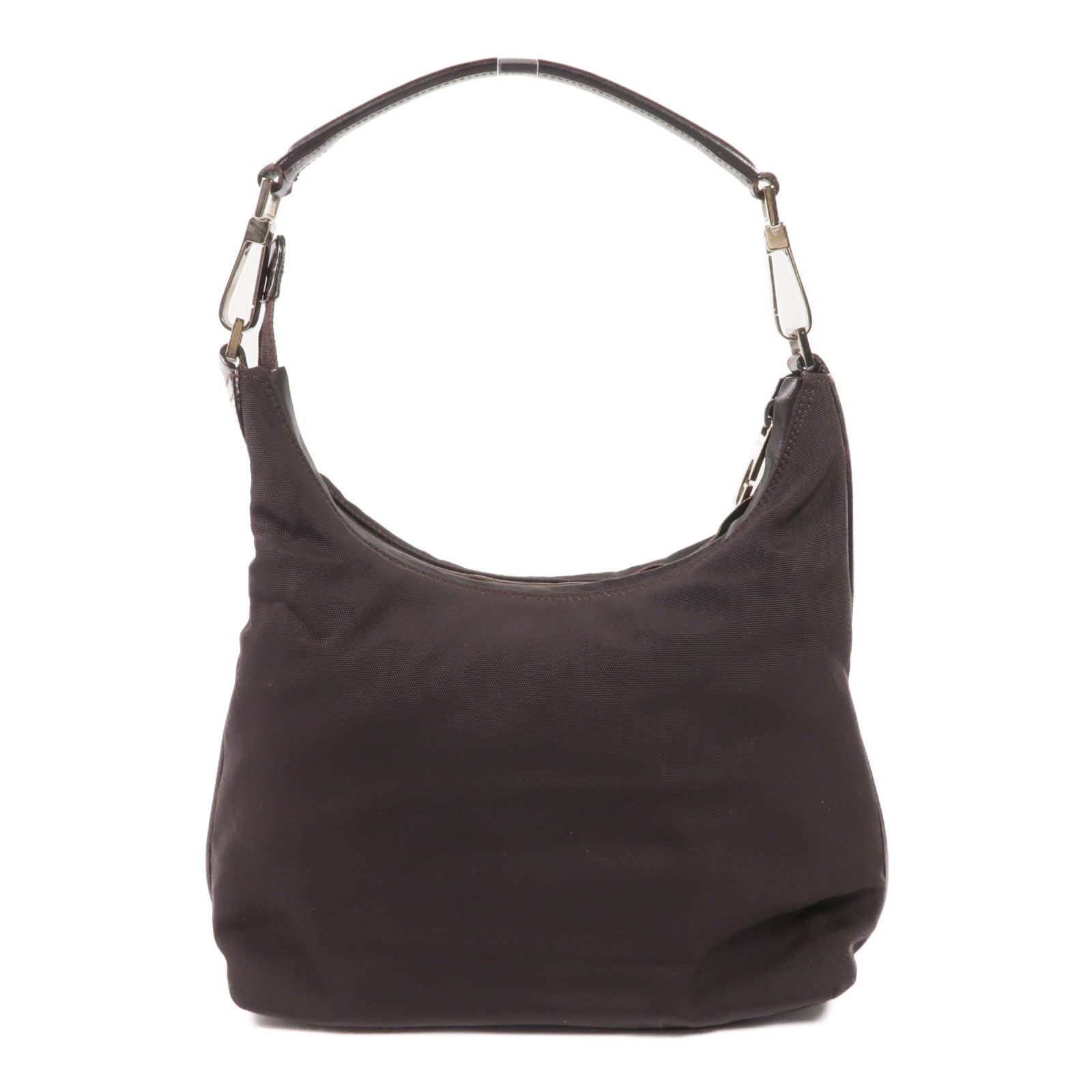 GUCCI 尼龍Handbag銀扣肩背袋