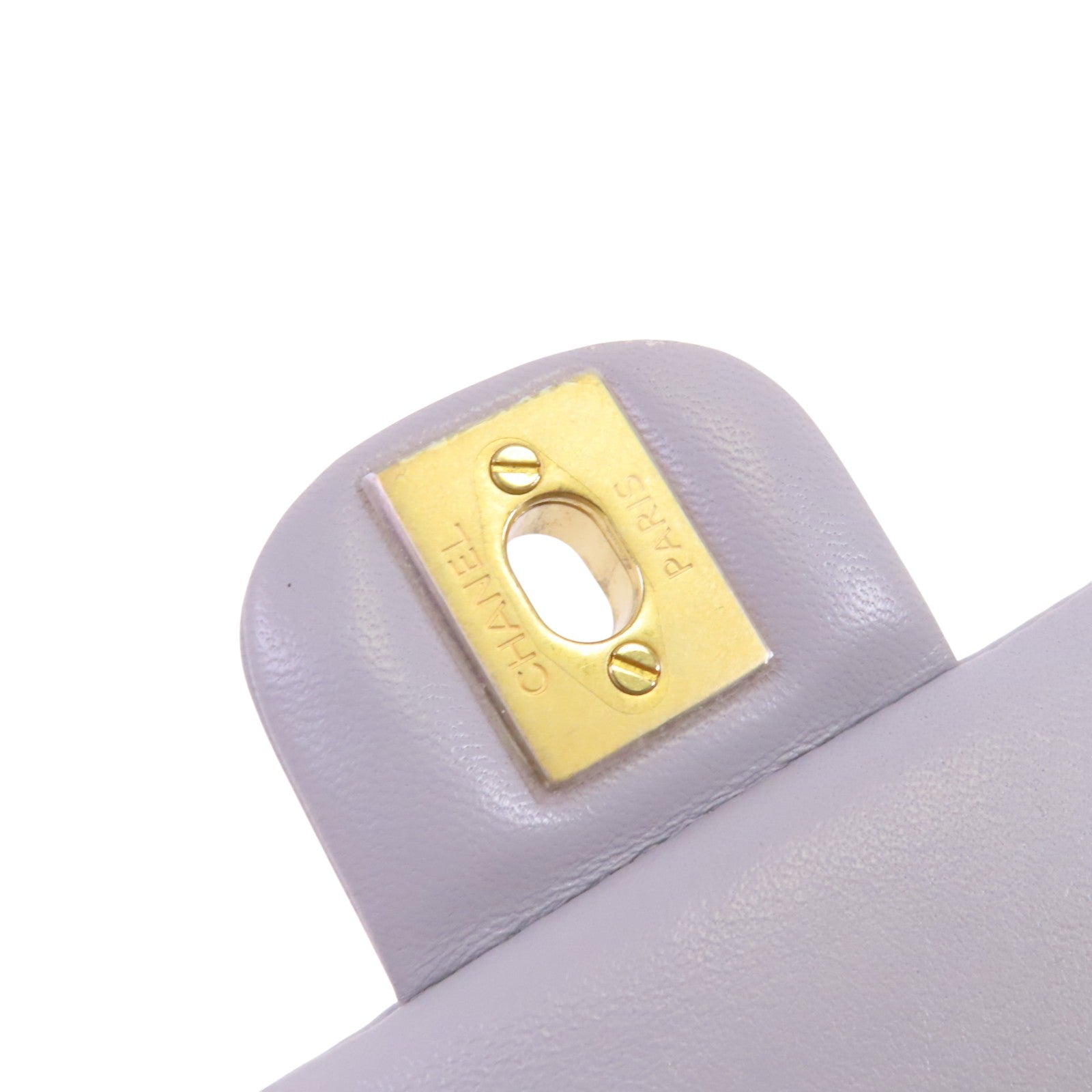 CHANEL 羊皮皮革Chain Shoulder金扣鏈帶肩背袋