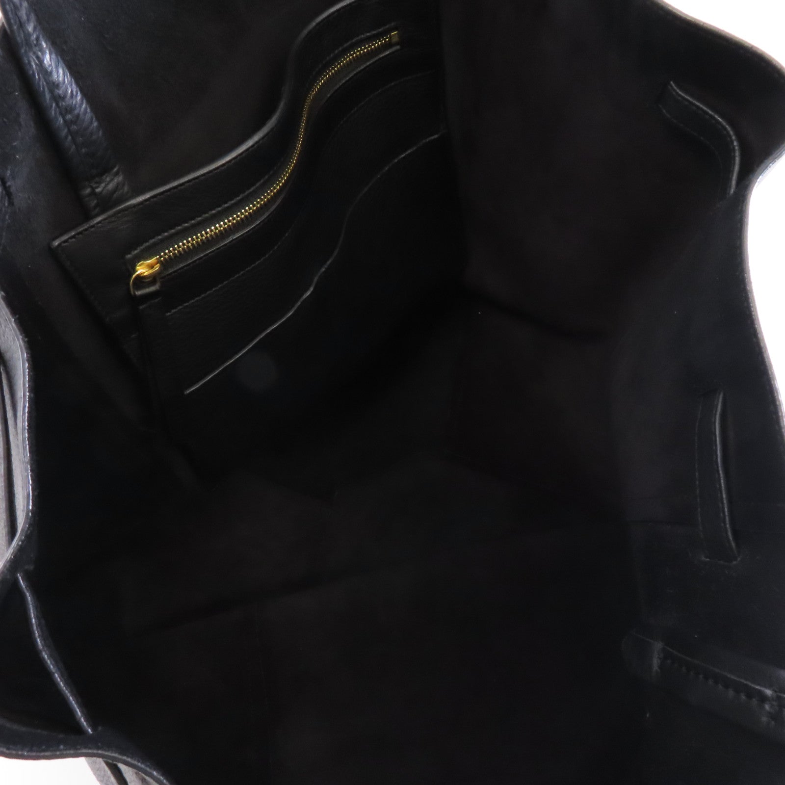 CELINE 牛皮皮革Tote Bag金扣手挽袋黑色