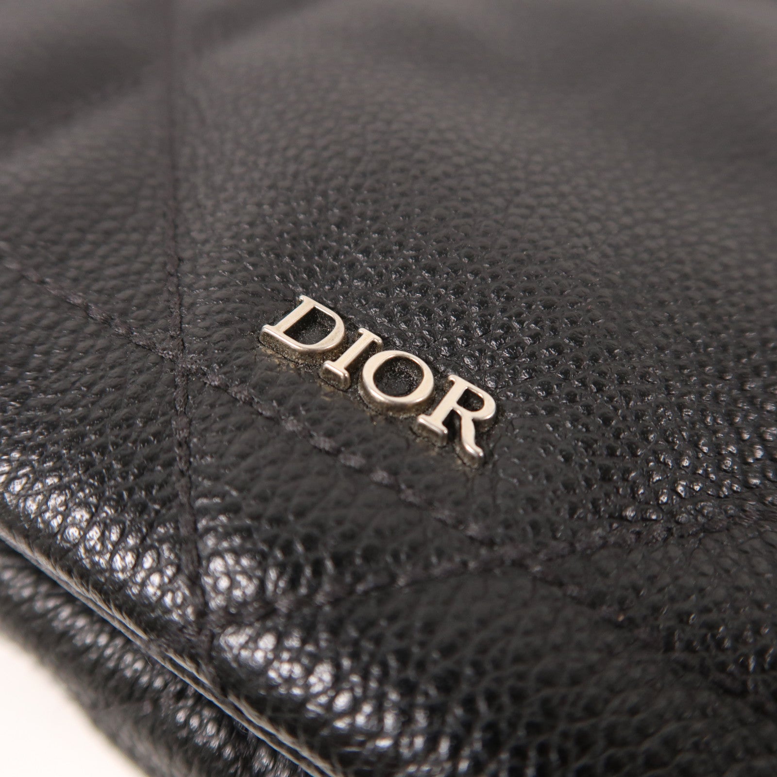 Dior 牛皮皮革Camera Bag銀扣肩背袋