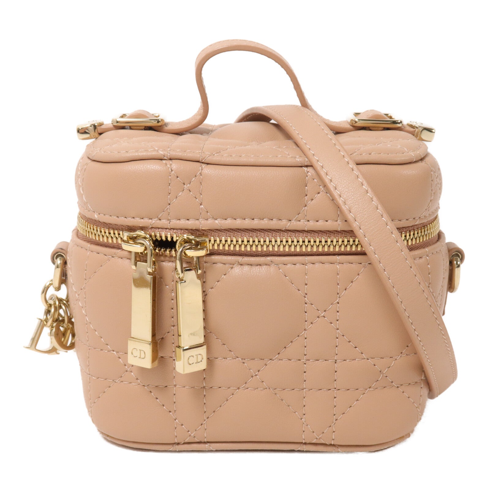 Dior 羊皮皮革Lady Dior Mirco Vanity Case手挽肩背兩用袋