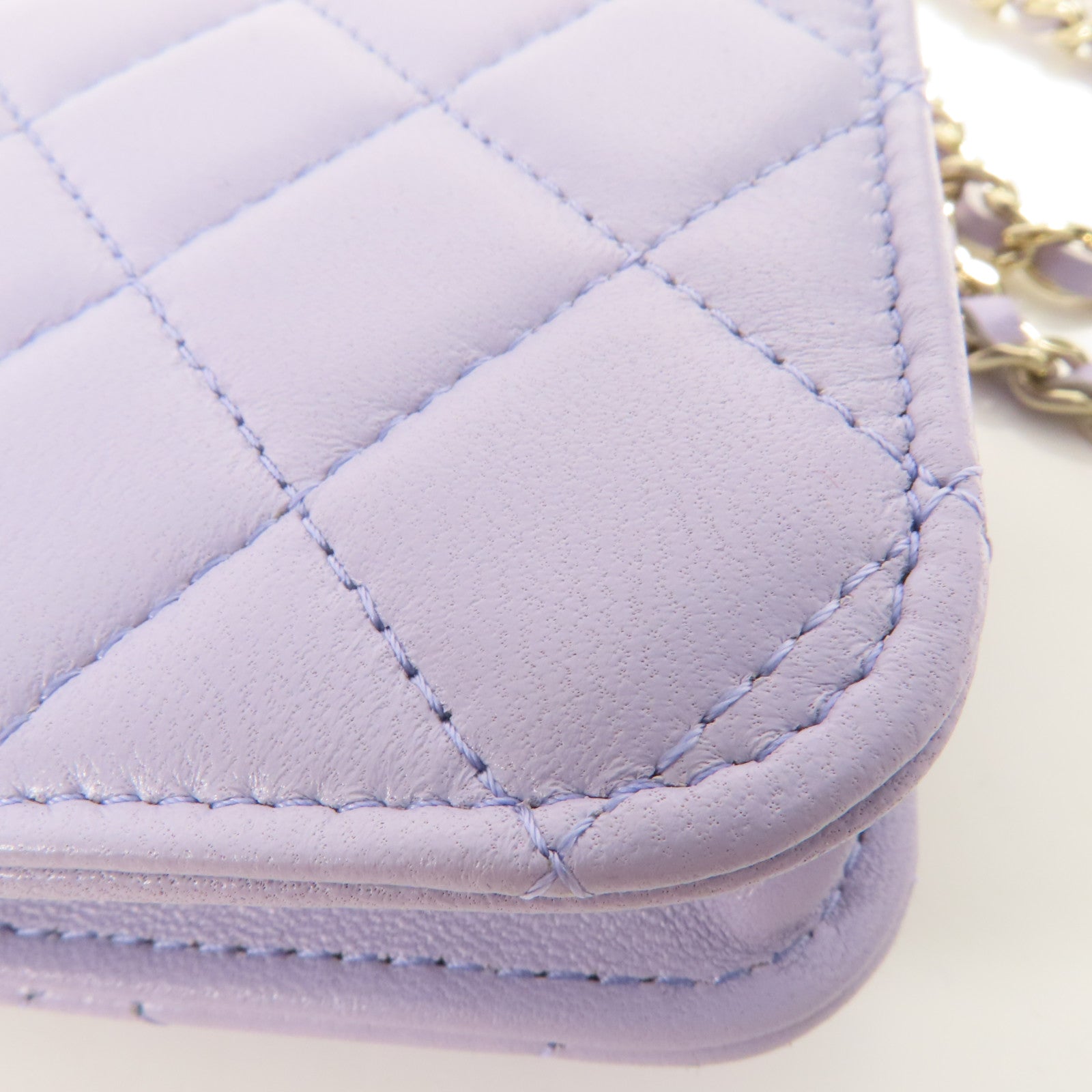 CHANEL 羊皮皮革Shoulder Bag金扣鏈帶手挽肩背兩用袋