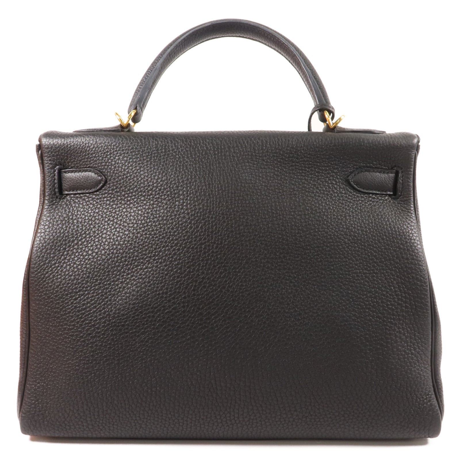 HERMES Togo皮革Kelly 32手挽肩背兩用袋Noir