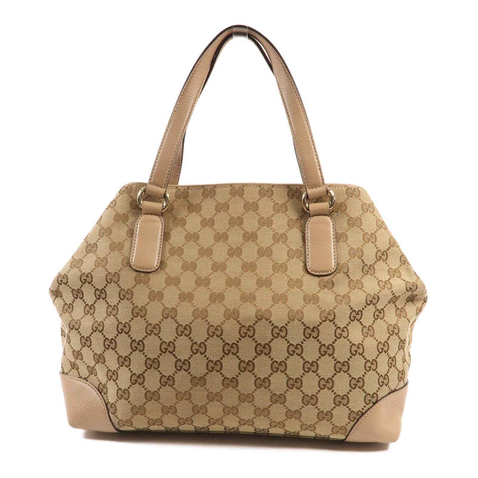 GUCCI 【激減優惠】帆布GG Horsebit金扣肩背袋