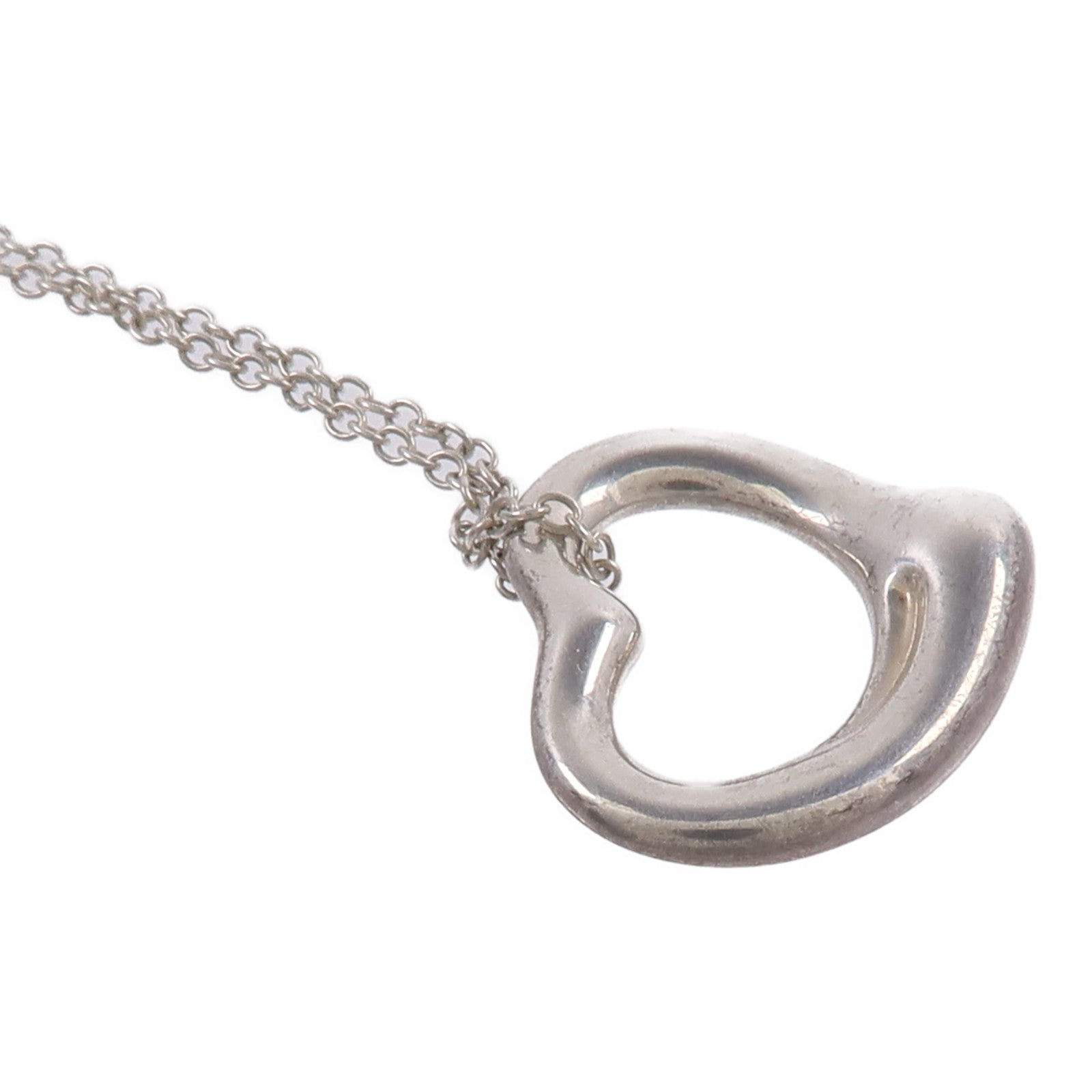 TIFFANY＆CO 925純銀Elsa Peretti Open Heart項鍊