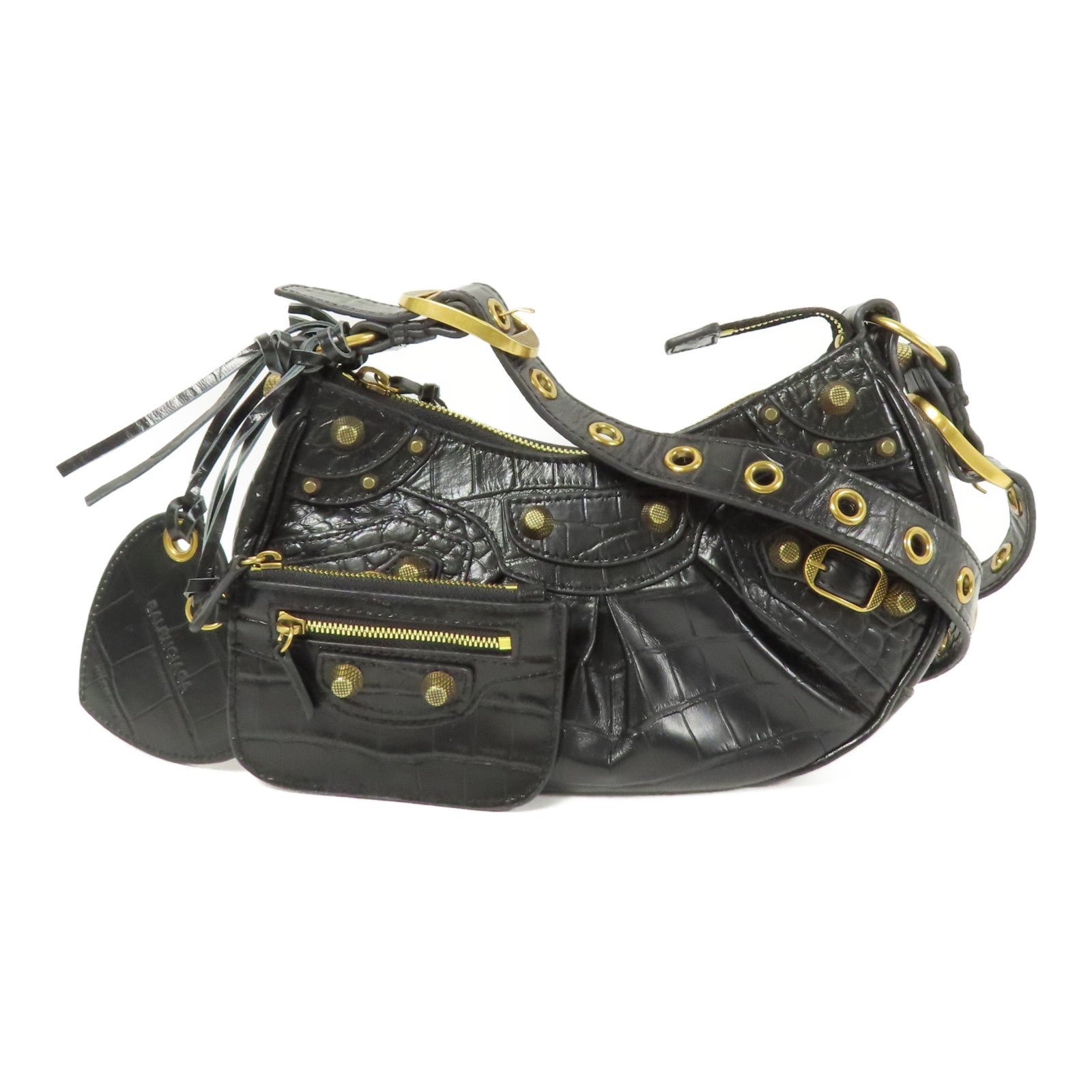 BALENCIAGA 牛皮皮革Neo Classic Mini金扣肩背袋