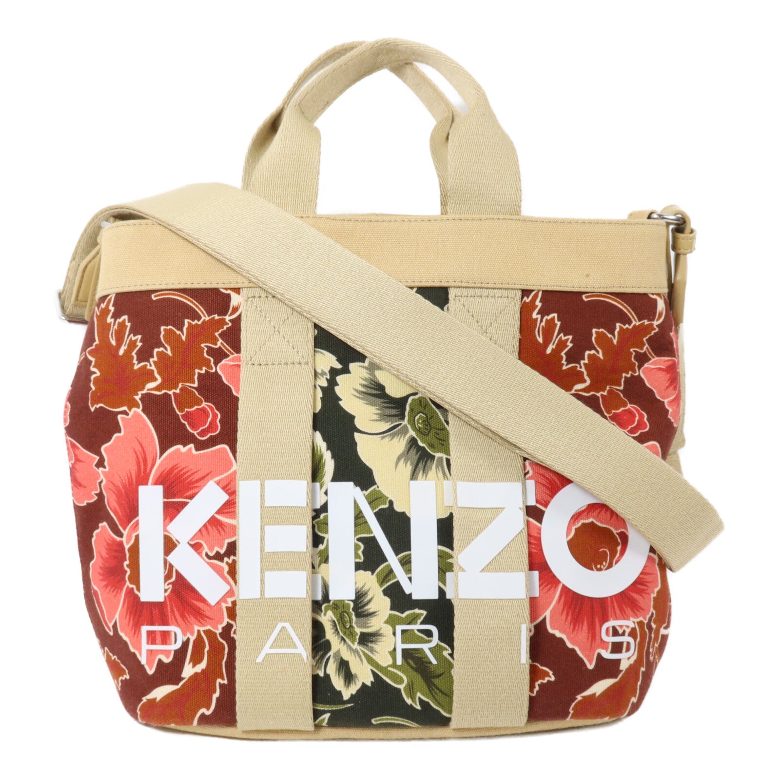 KENZO 帆布Kaba Jungle Camo Tote Bag手挽肩背兩用袋