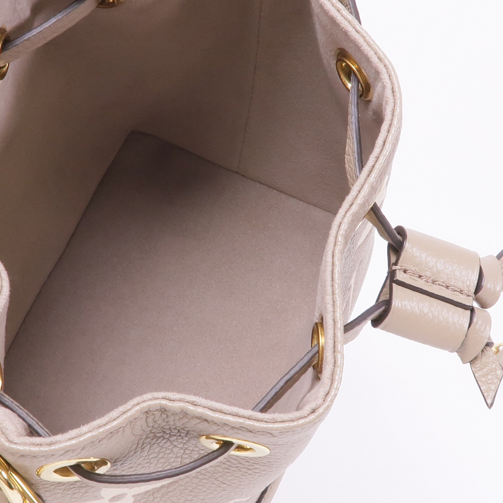 LOUIS VUITTON Monogram Empreinte Nano Noe金扣手挽肩背兩用袋
