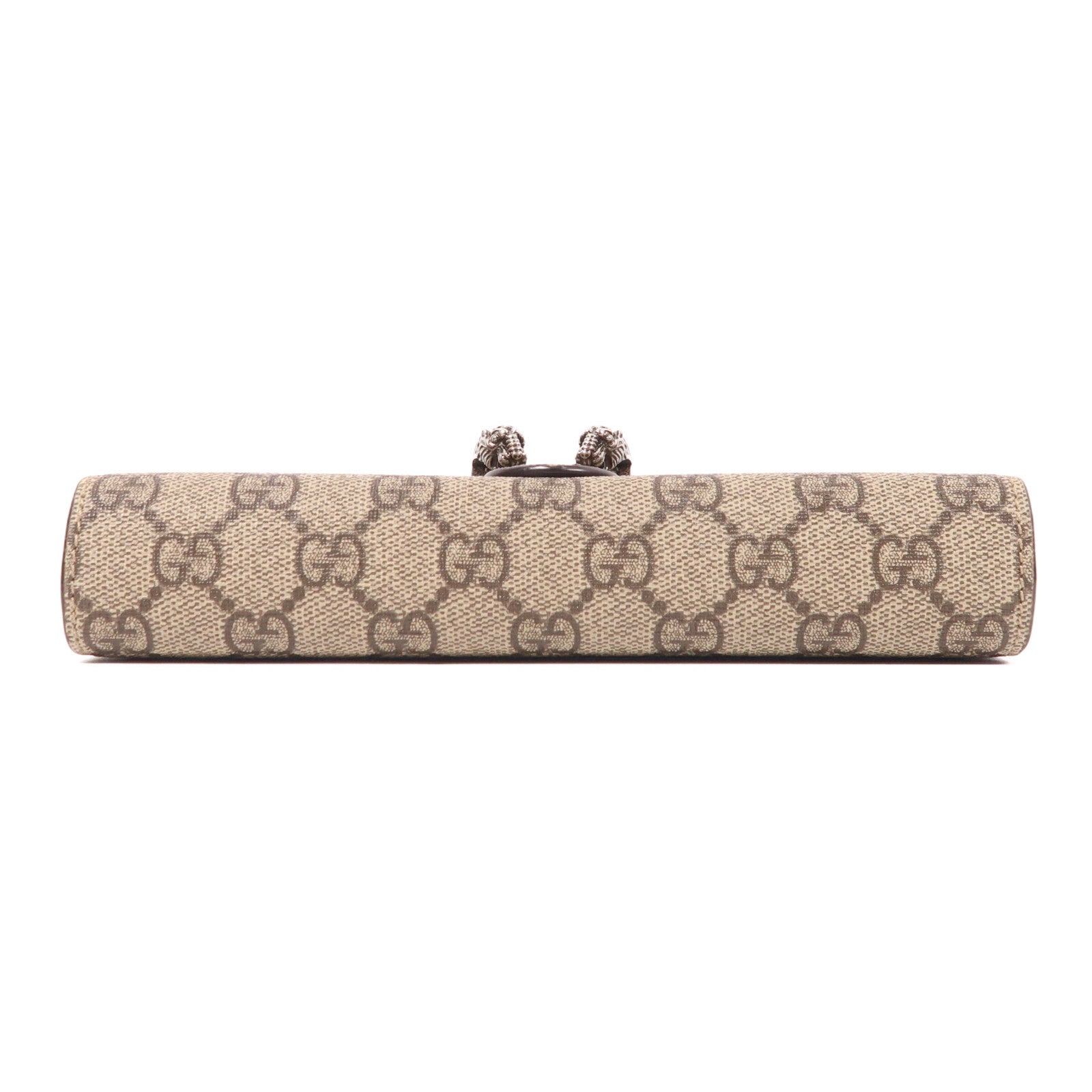 GUCCI 塗層帆布Dionysus Wallet On Chain銀扣鏈帶肩背袋