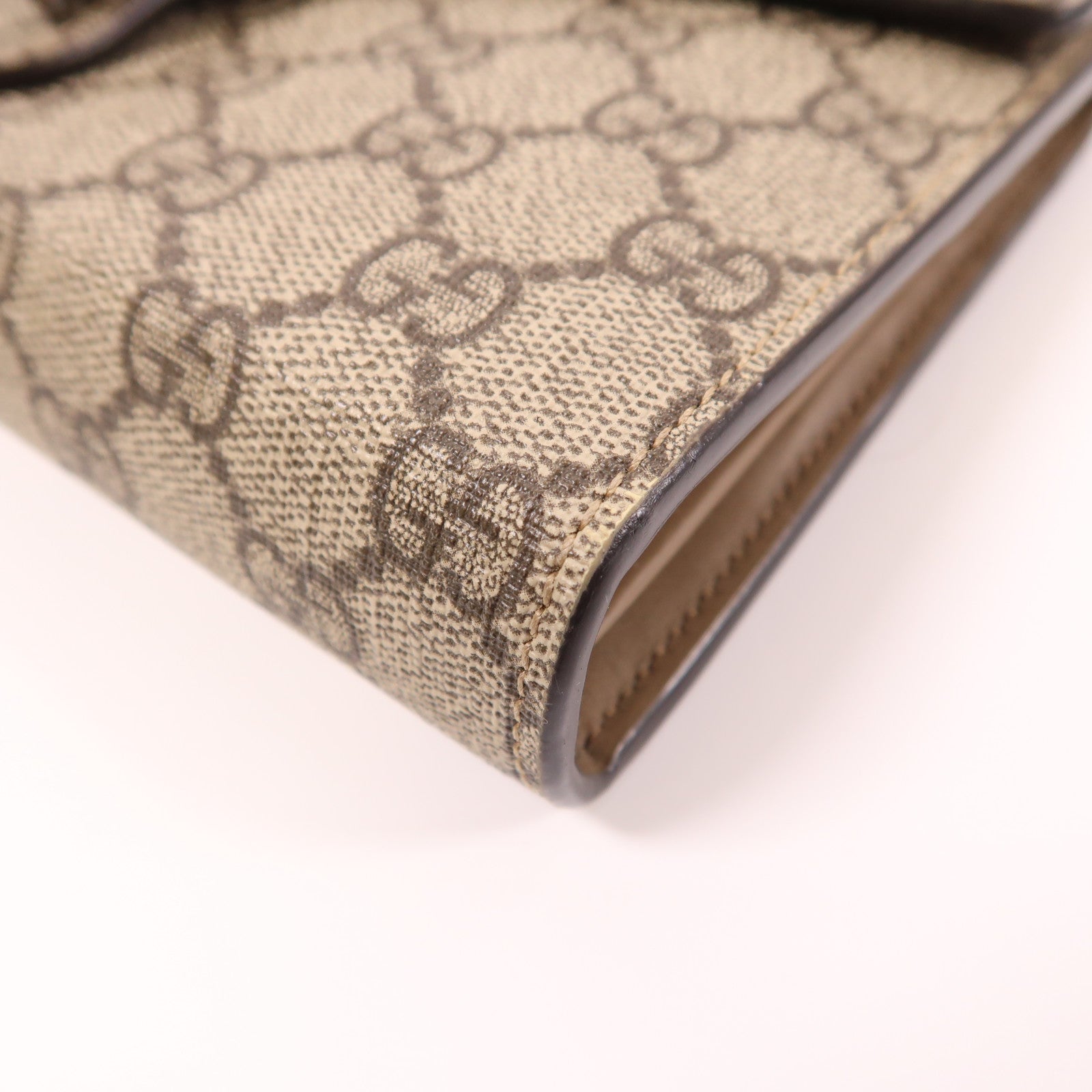 GUCCI 塗層帆布Dionysus Wallet On Chain銀扣鏈帶肩背袋