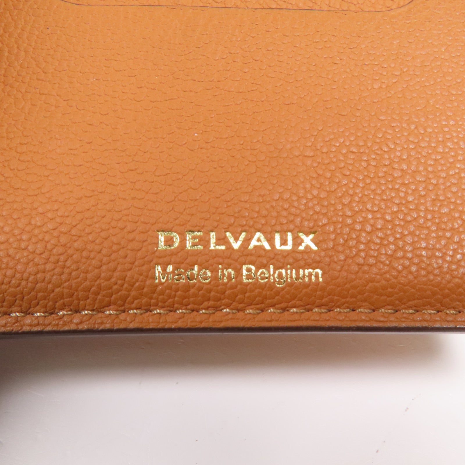 Delvaux 牛皮皮革Mini Livre Wallet錢包