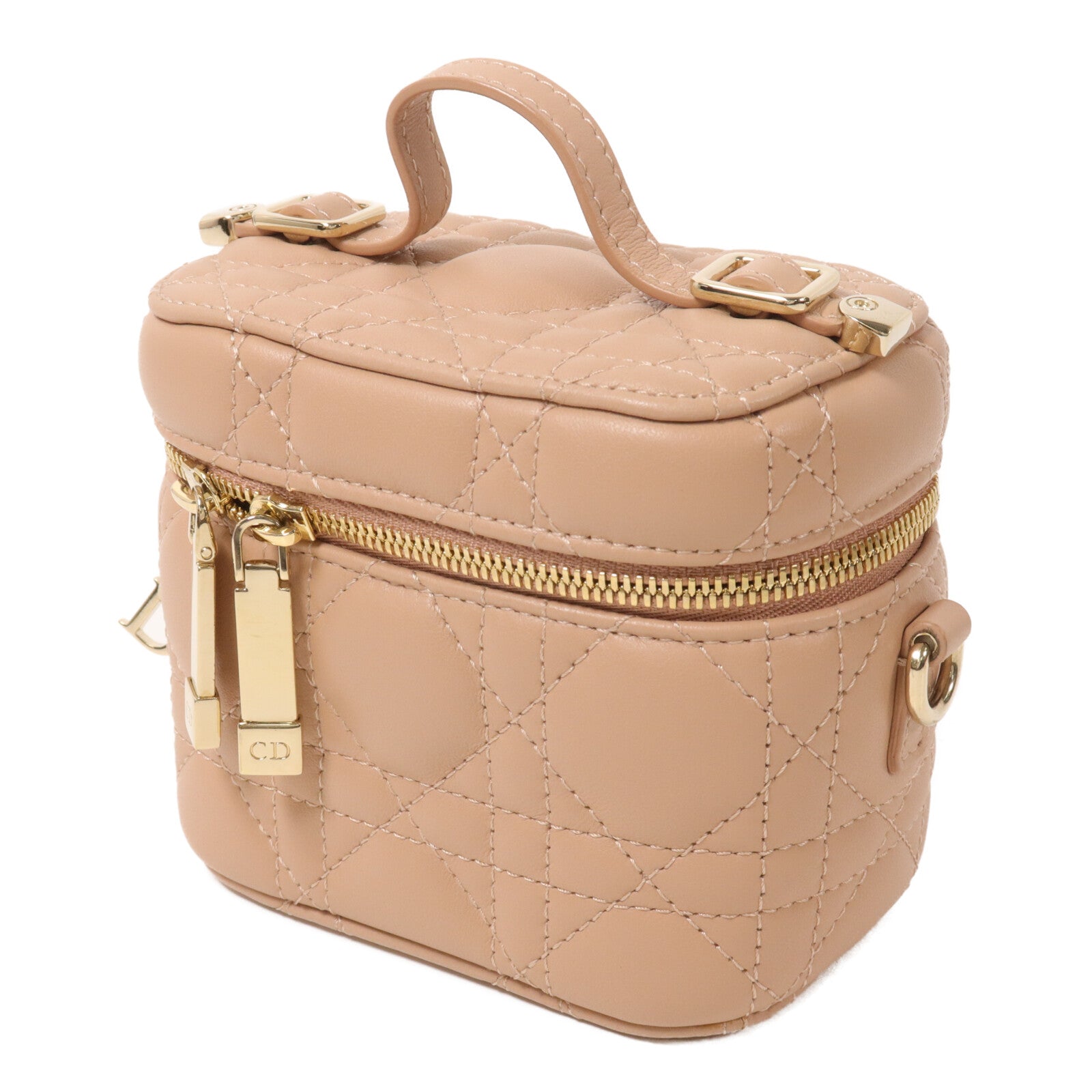 Dior 羊皮皮革Lady Dior Mirco Vanity Case手挽肩背兩用袋