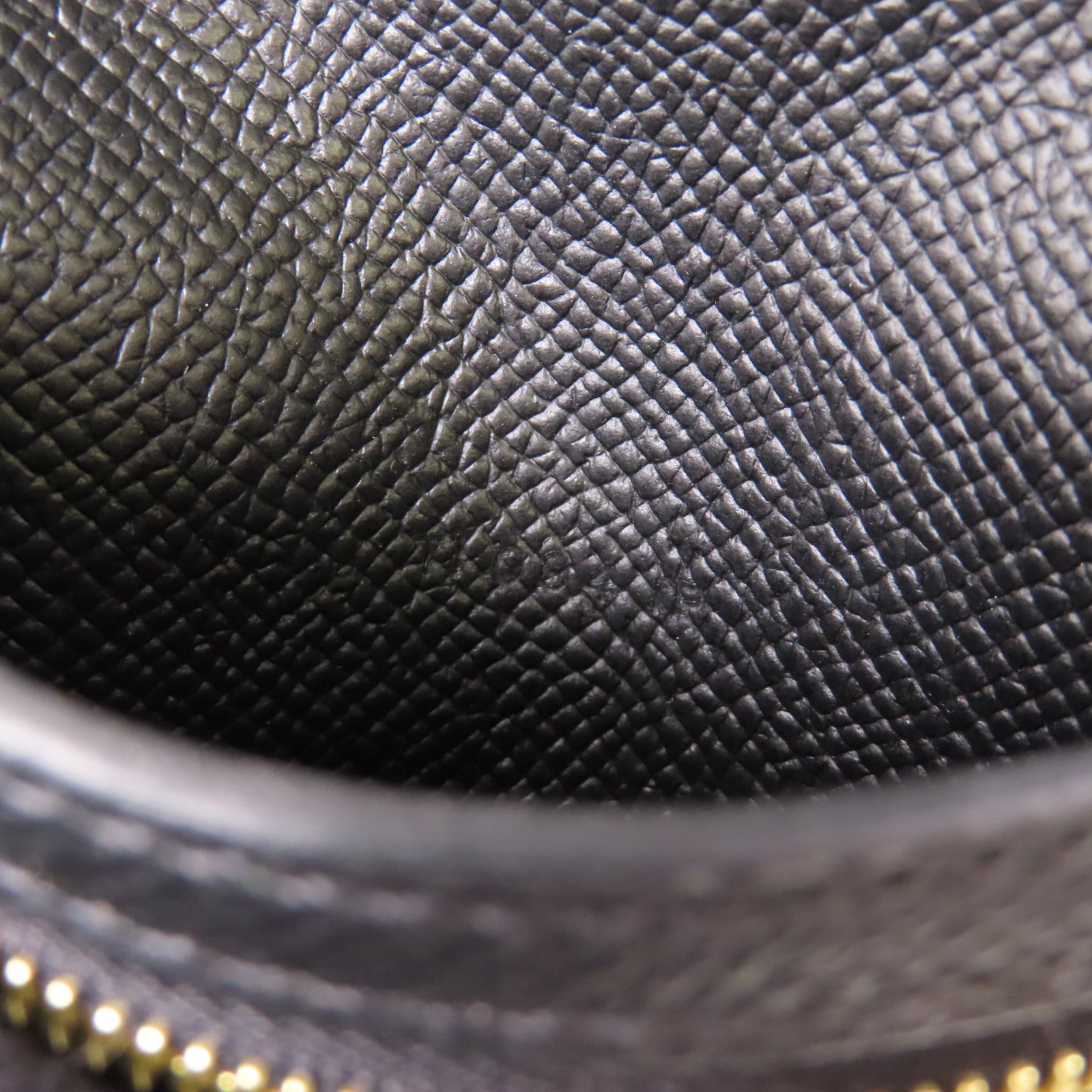 HERMES Epsom皮革Bearn Compact Wallet金扣錢包Noir